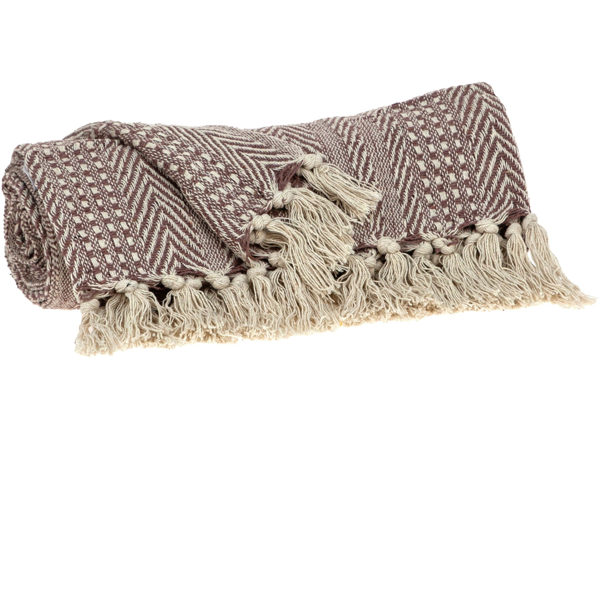 Parkland Collection Thor Casual Blue 52" x 67" Woven Handloom Throw
