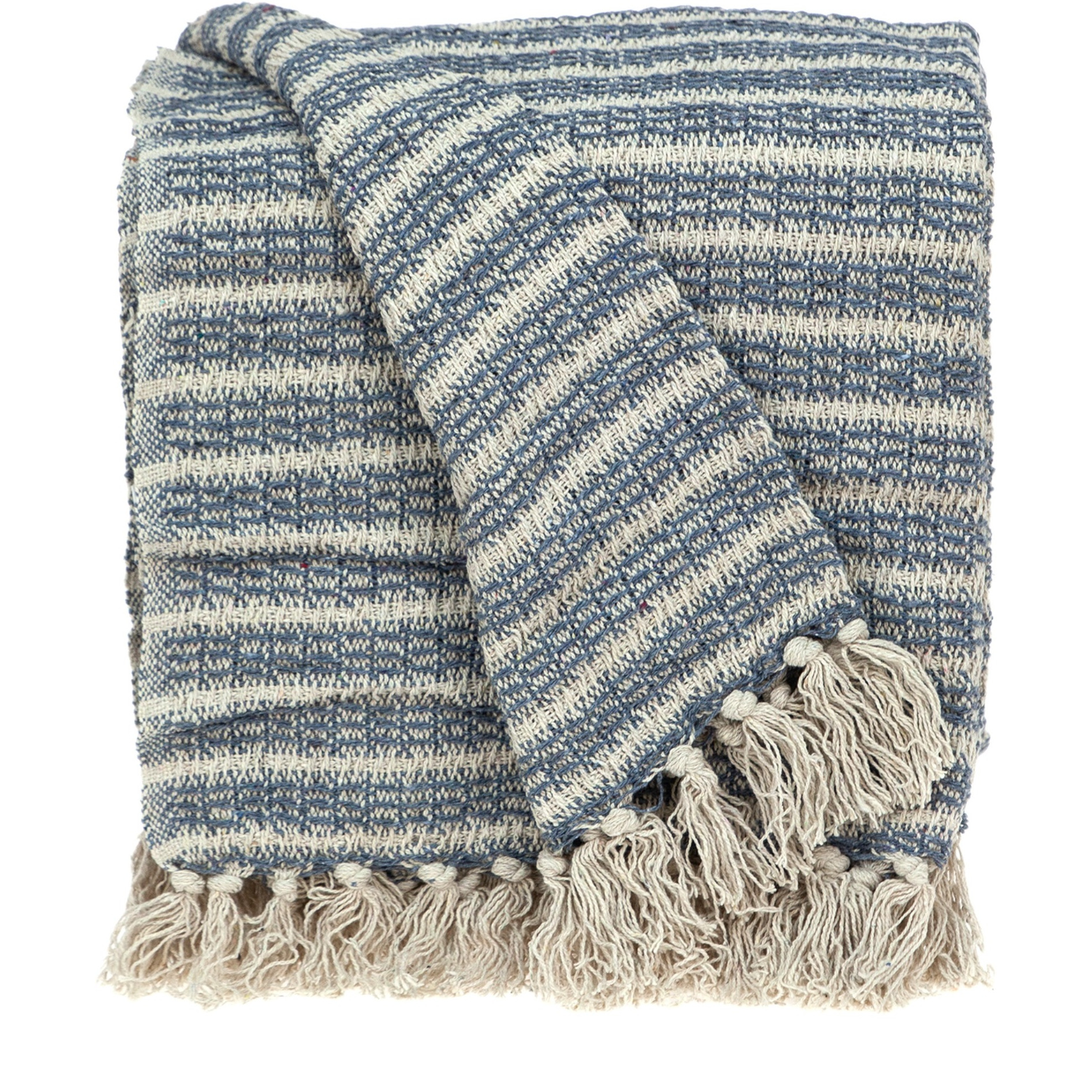 Parkland Collection Simone Casual Beige 52" x 67" Woven Handloom Throw