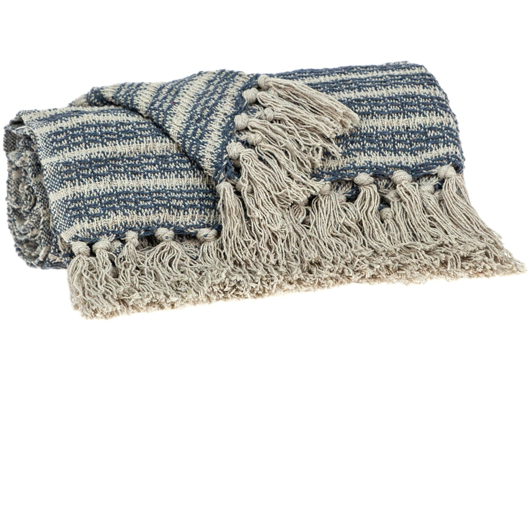 Parkland Collection Simone Casual Beige 52" x 67" Woven Handloom Throw