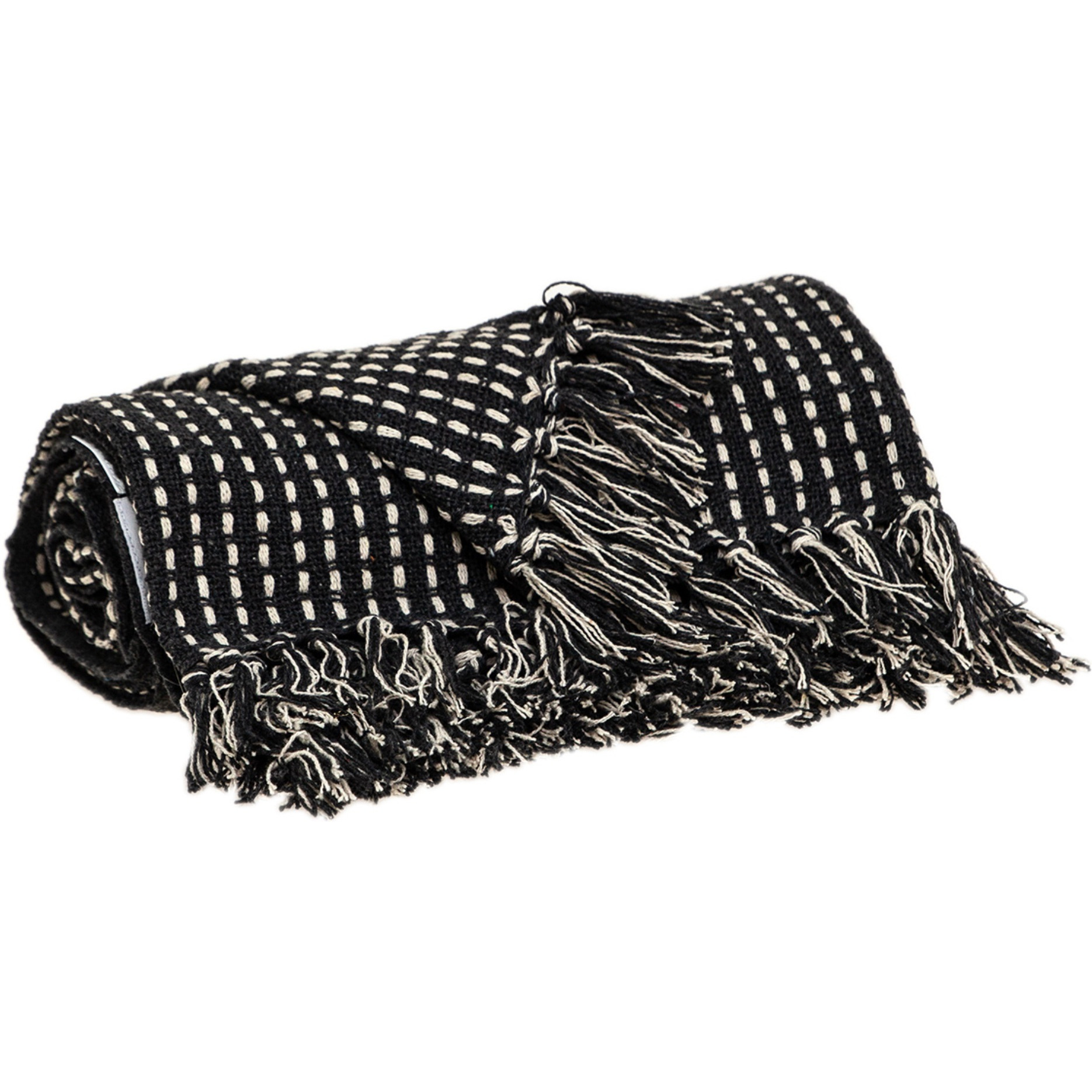Parkland Collection Petra Casual Beige 52" x 67" Woven Handloom Throw