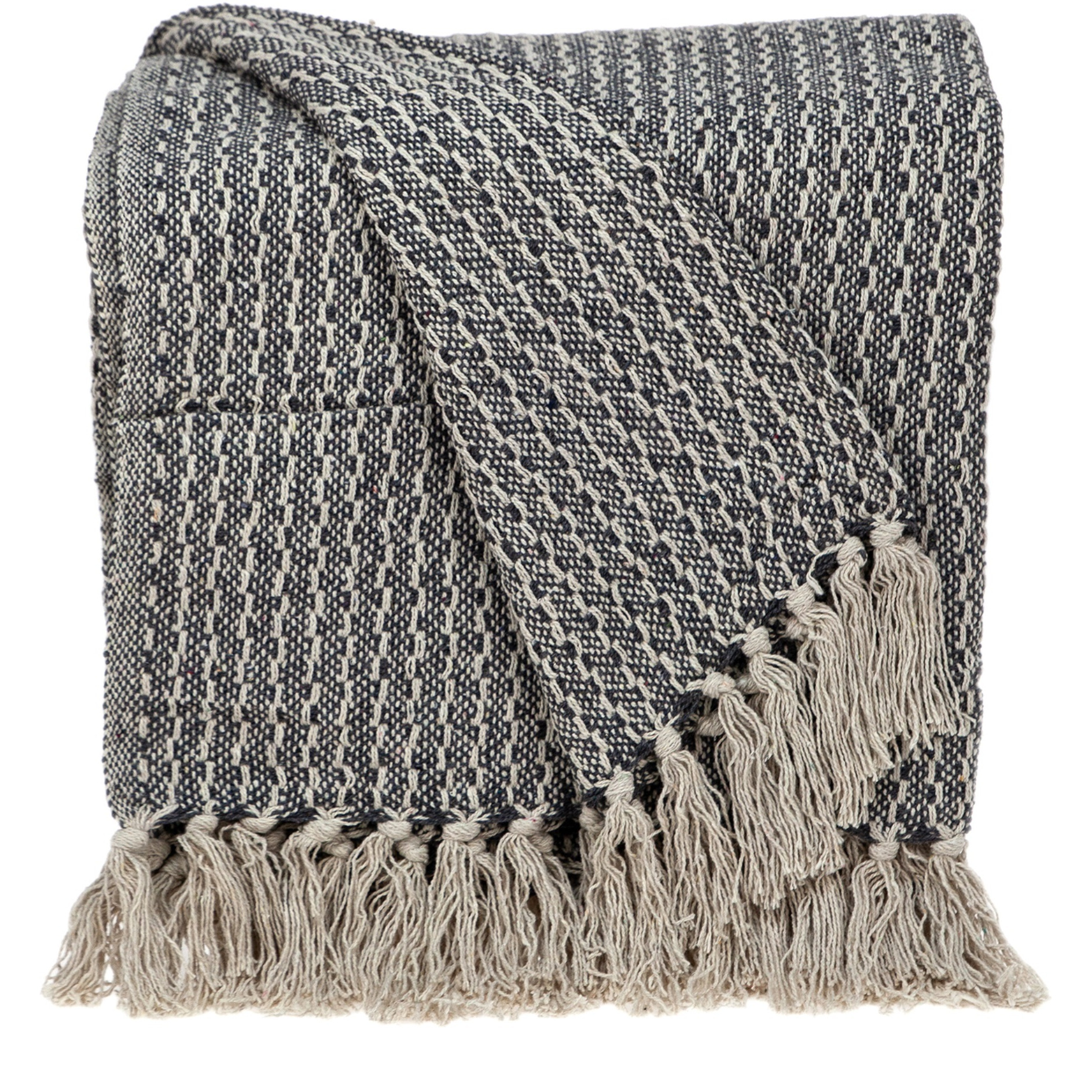 Parkland Collection Lily Transitional Blue 52" x 67" Woven Handloom Throw