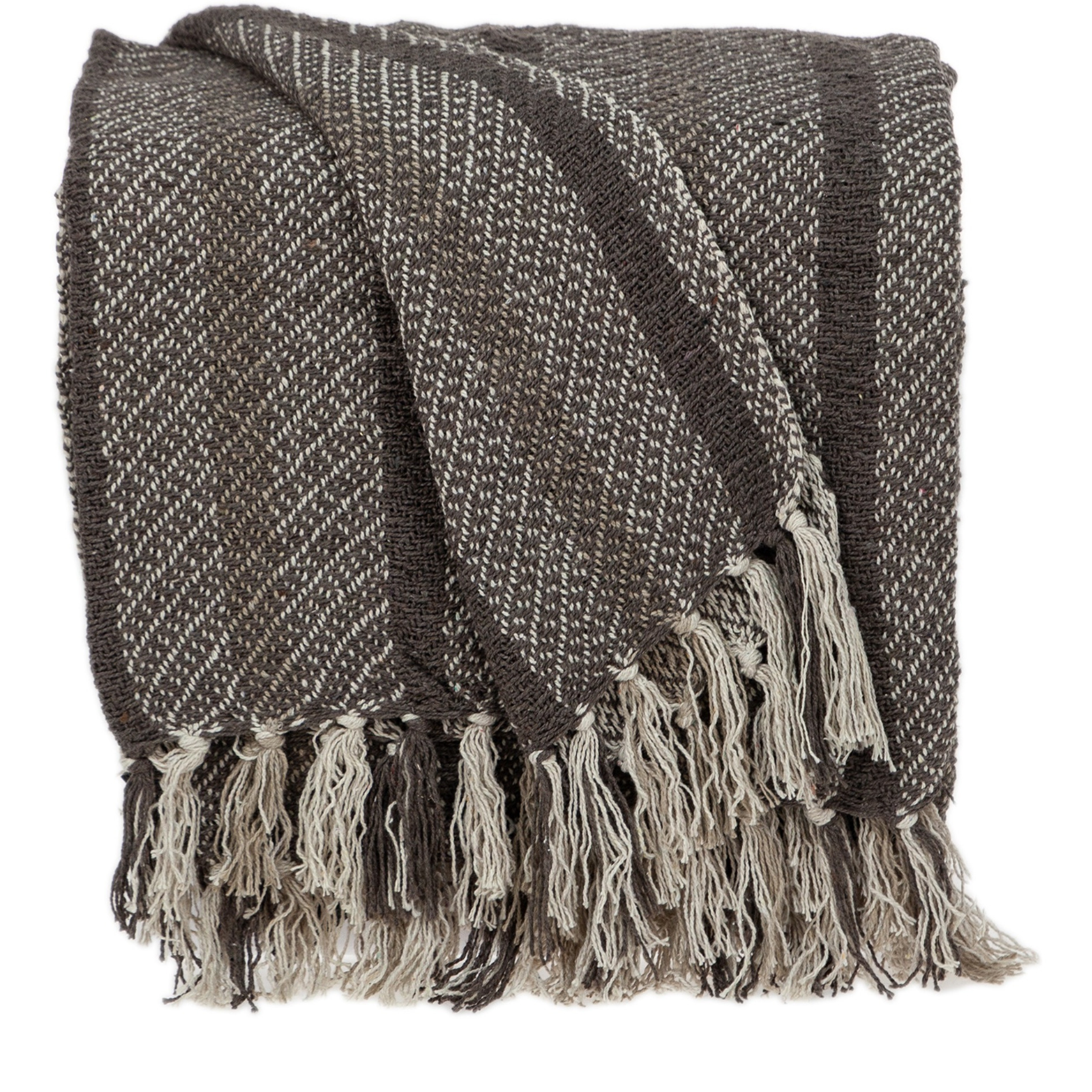 Parkland Collection Jax Casual Brown 52" x 67" Woven Handloom Throw