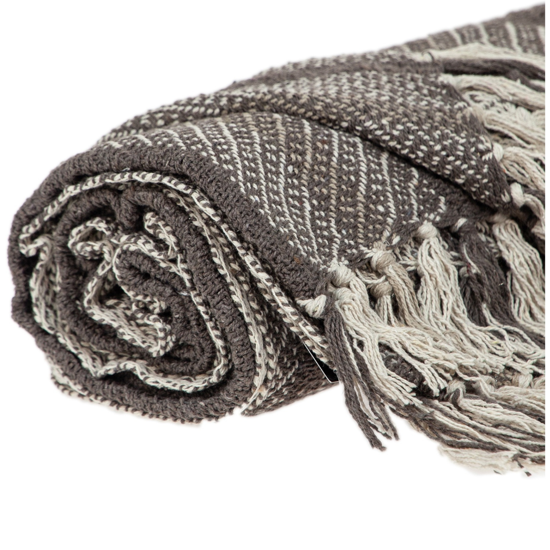 Parkland Collection Jax Casual Brown 52" x 67" Woven Handloom Throw