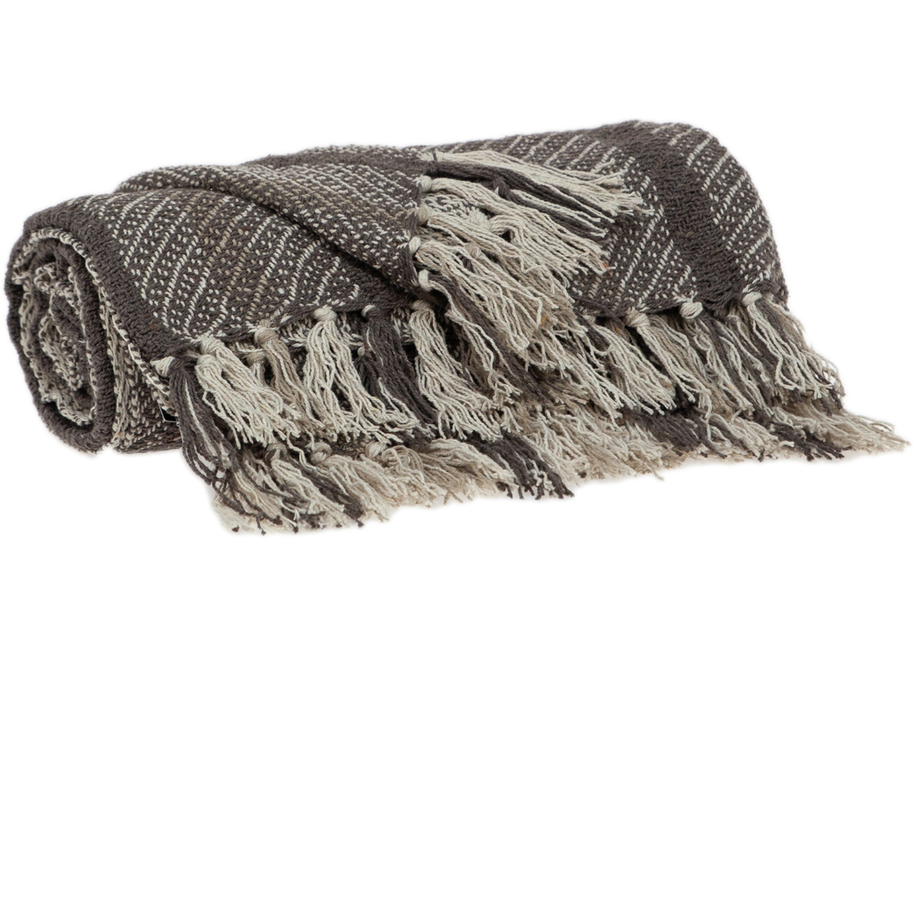 Parkland Collection Jax Casual Brown 52" x 67" Woven Handloom Throw
