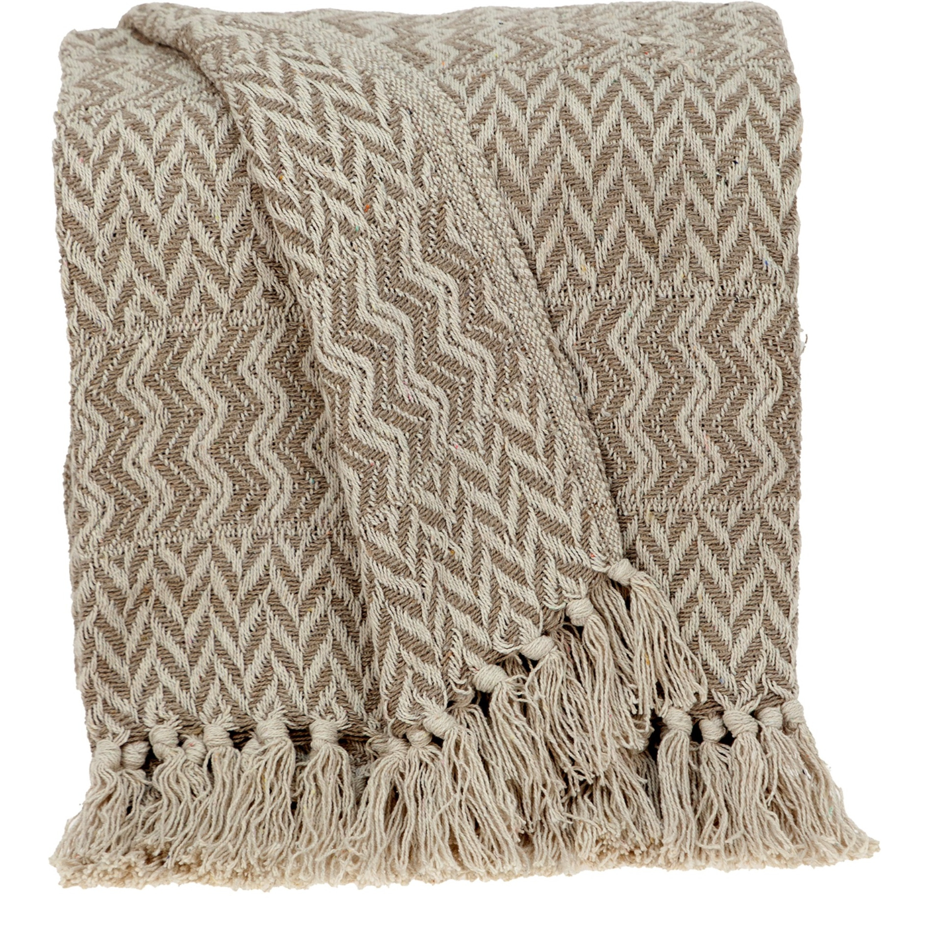 Parkland Collection Alma Transitional Brown 52" x 67" Woven Handloom Throw