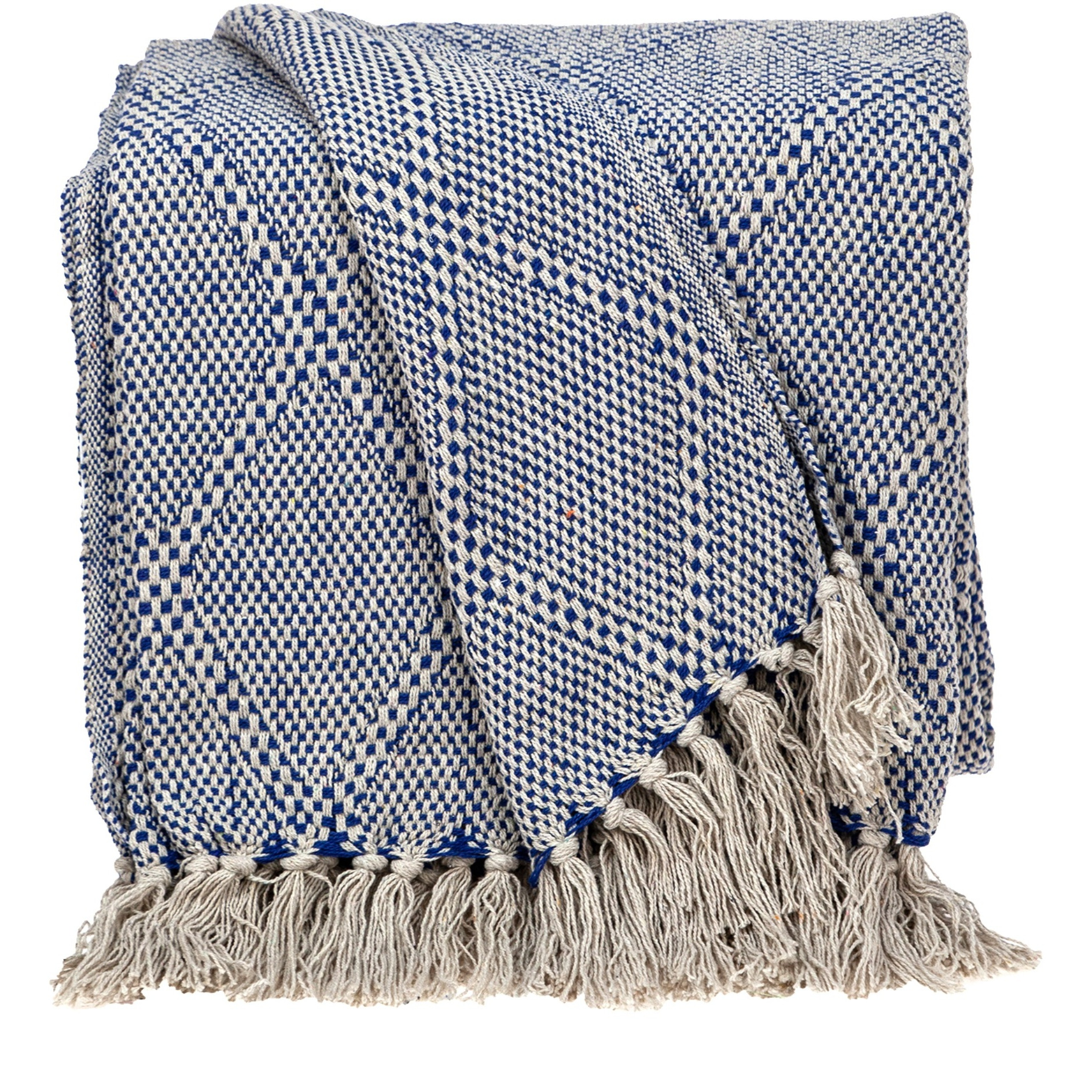 Parkland Collection Kora Transitional Blue 52" x 67" Woven Handloom Throw
