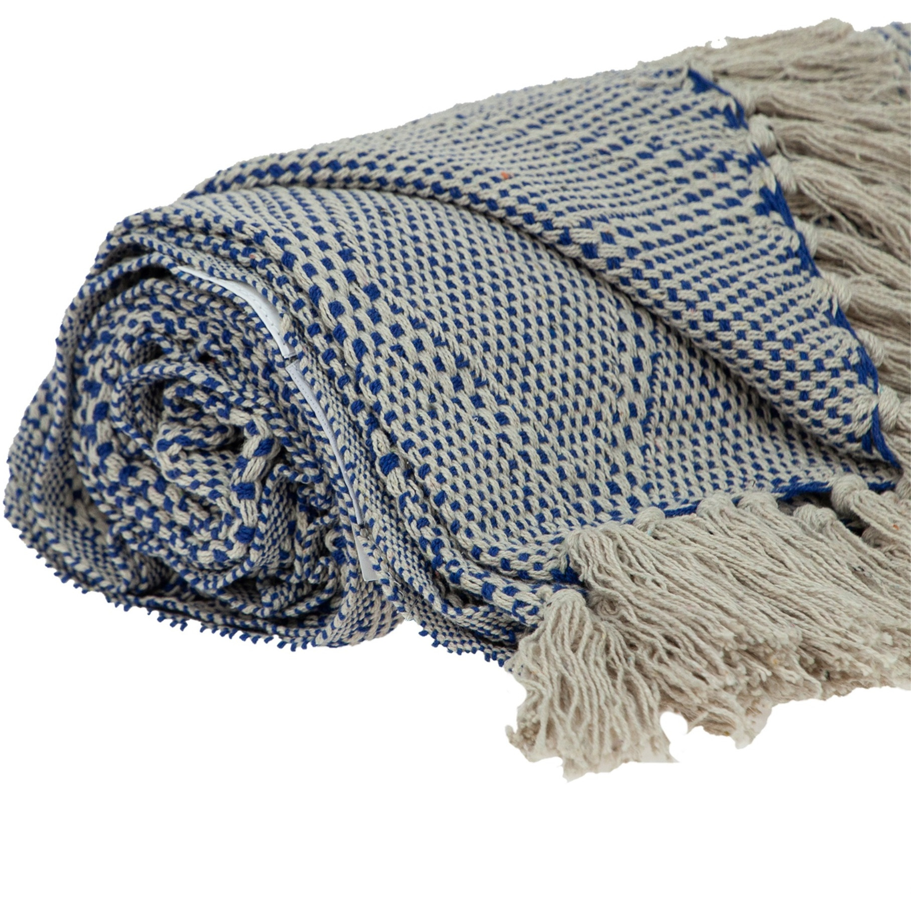 Parkland Collection Kora Transitional Blue 52" x 67" Woven Handloom Throw
