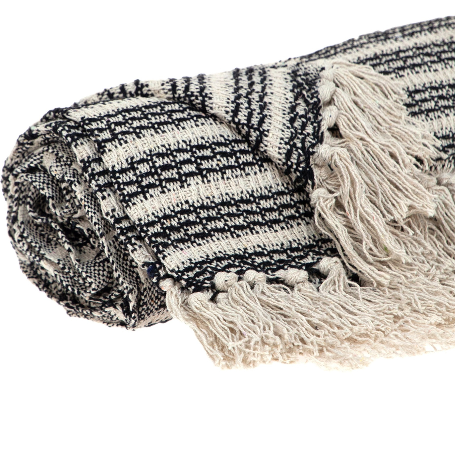 Parkland Collection Ada Casual Beige 52" x 67" Woven Handloom Throw