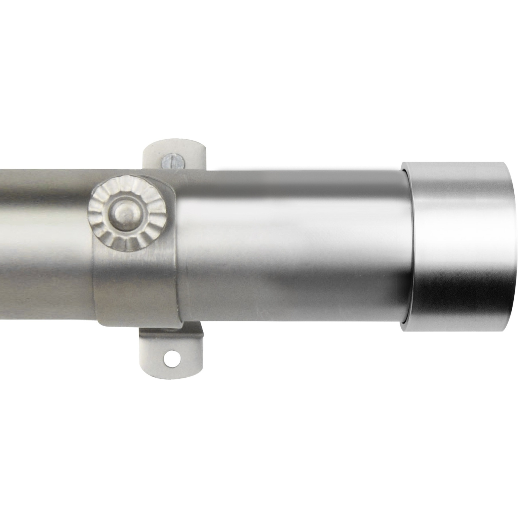 Sims Curtain Rod 1.5 inch 66" - 115" long - Satin Nickel