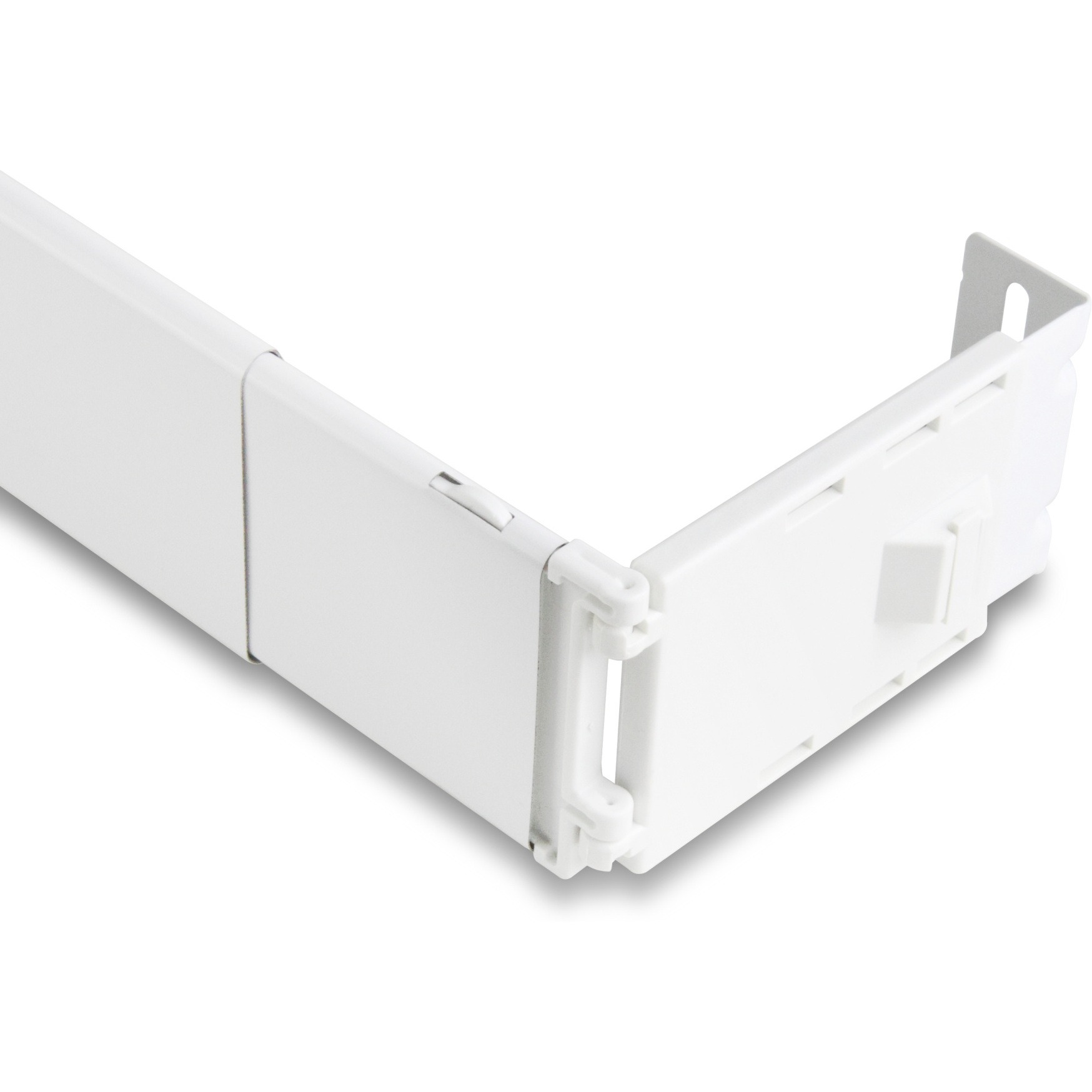 Wide Pocket Curtain Rod 28-48 inch - White