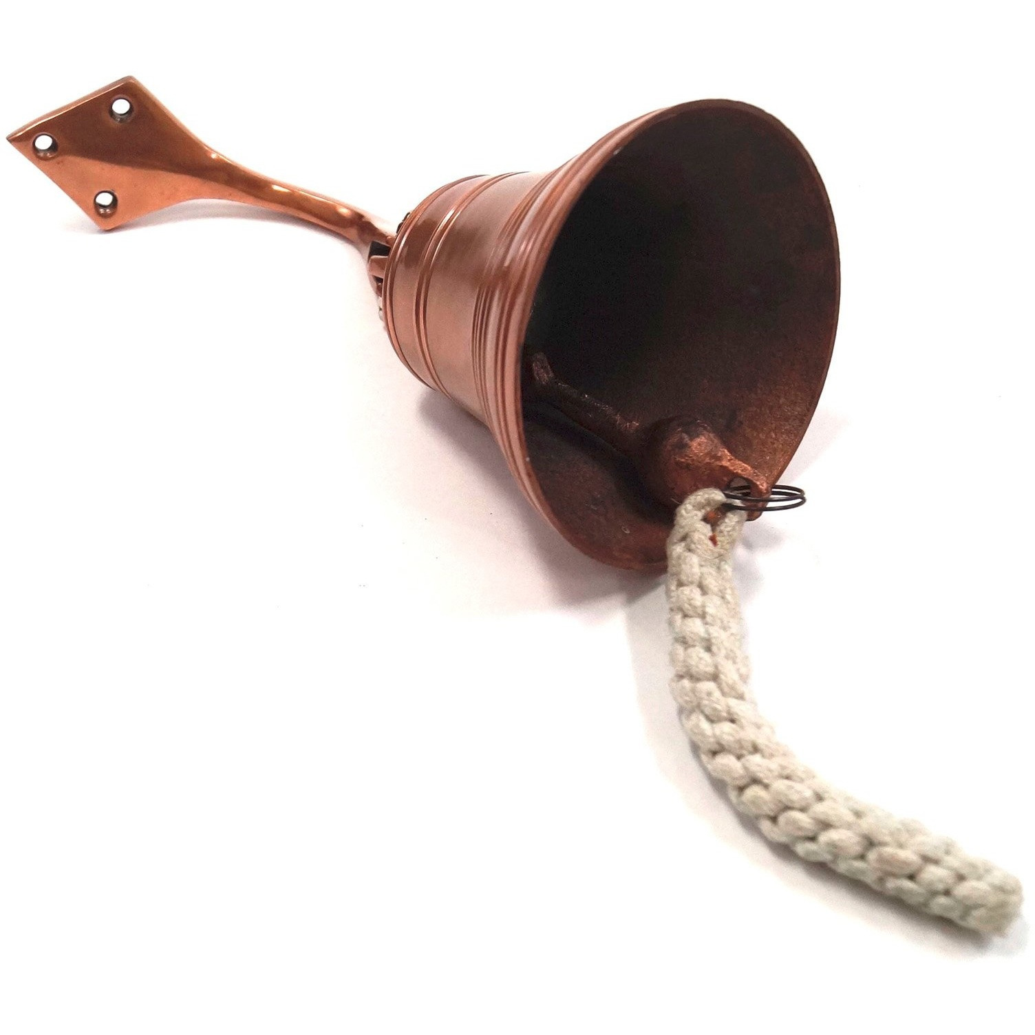 Copper Aluminum Ship Bell with Rope, 6"
