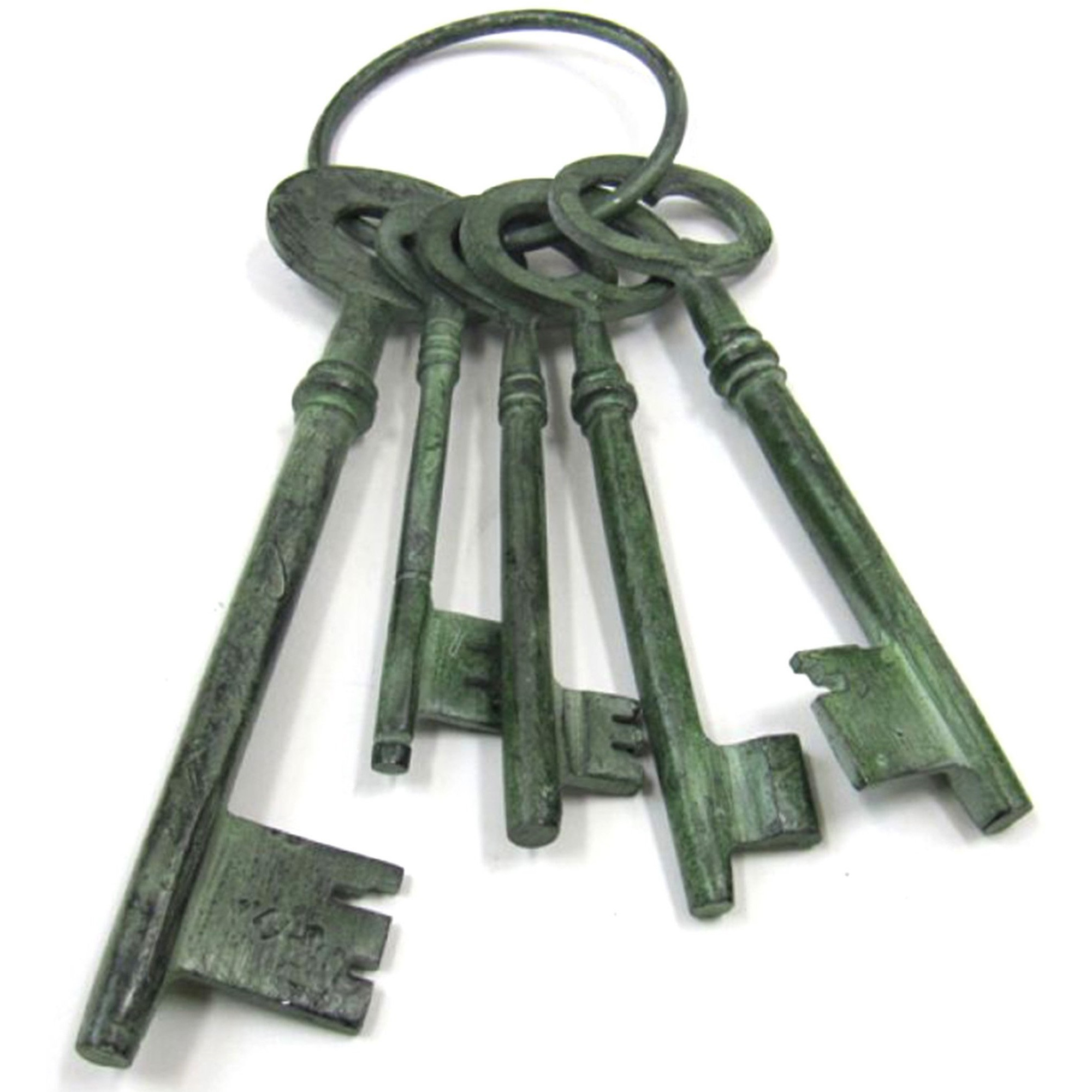 Aluminum Jail Keys Patina