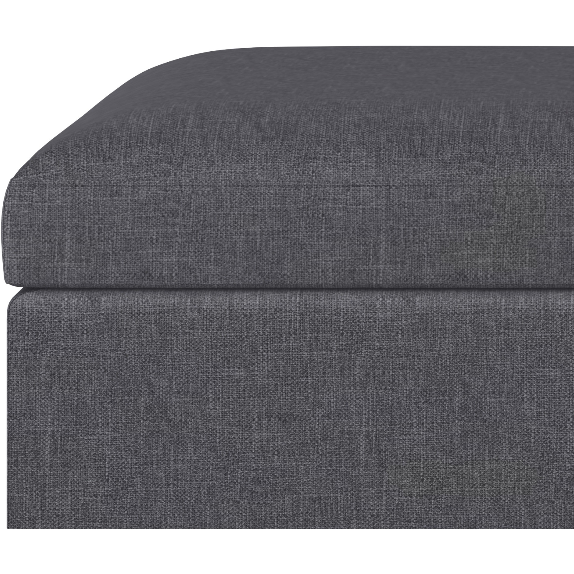 Owen 34 in Wide Rectangle Coffee Table Storage Ottoman