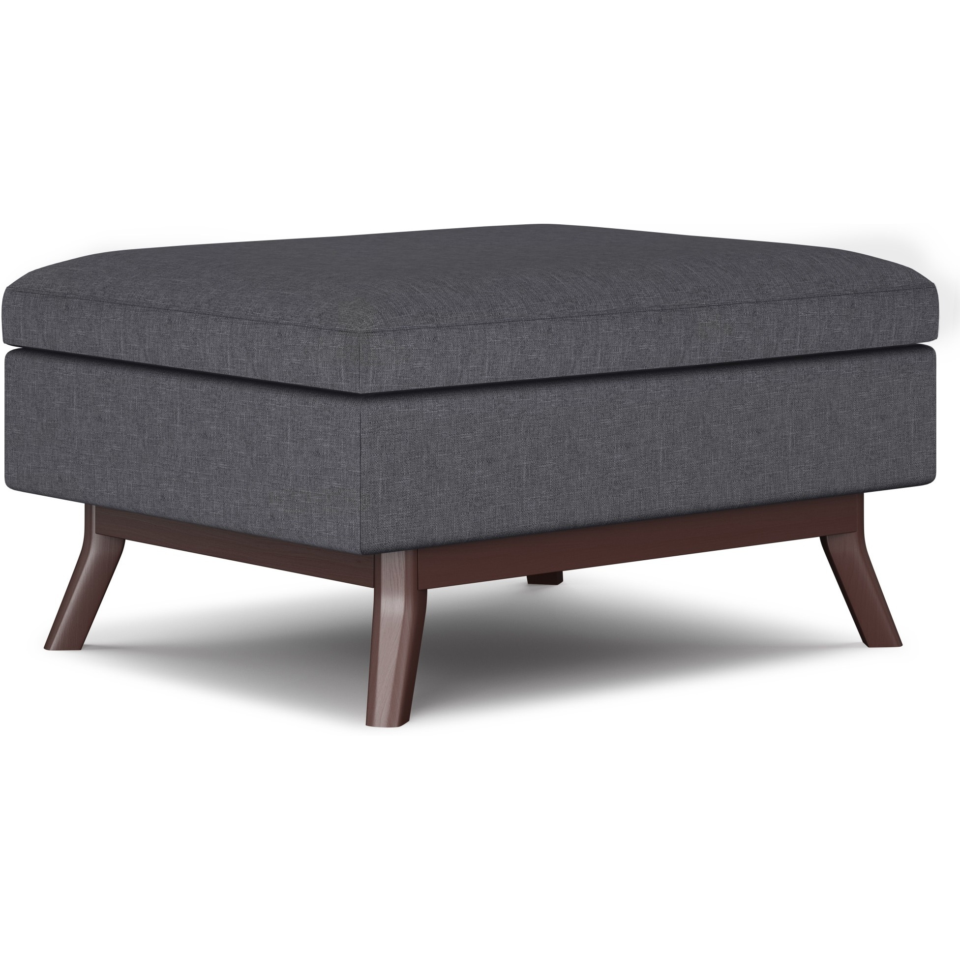 Owen 34 in Wide Rectangle Coffee Table Storage Ottoman