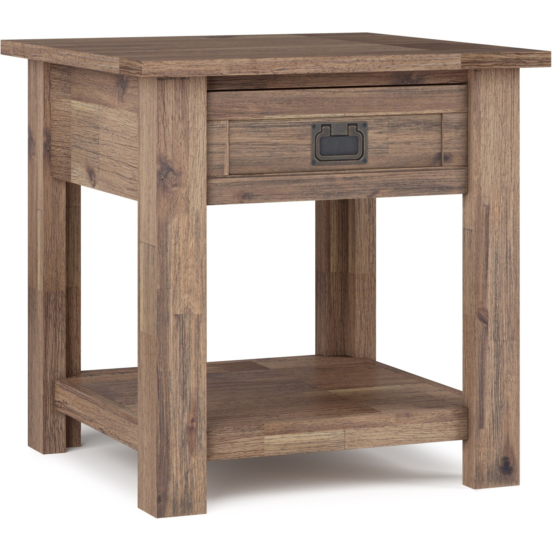 Monroe SOLID ACACIA WOOD 22 in Wide Square End Table