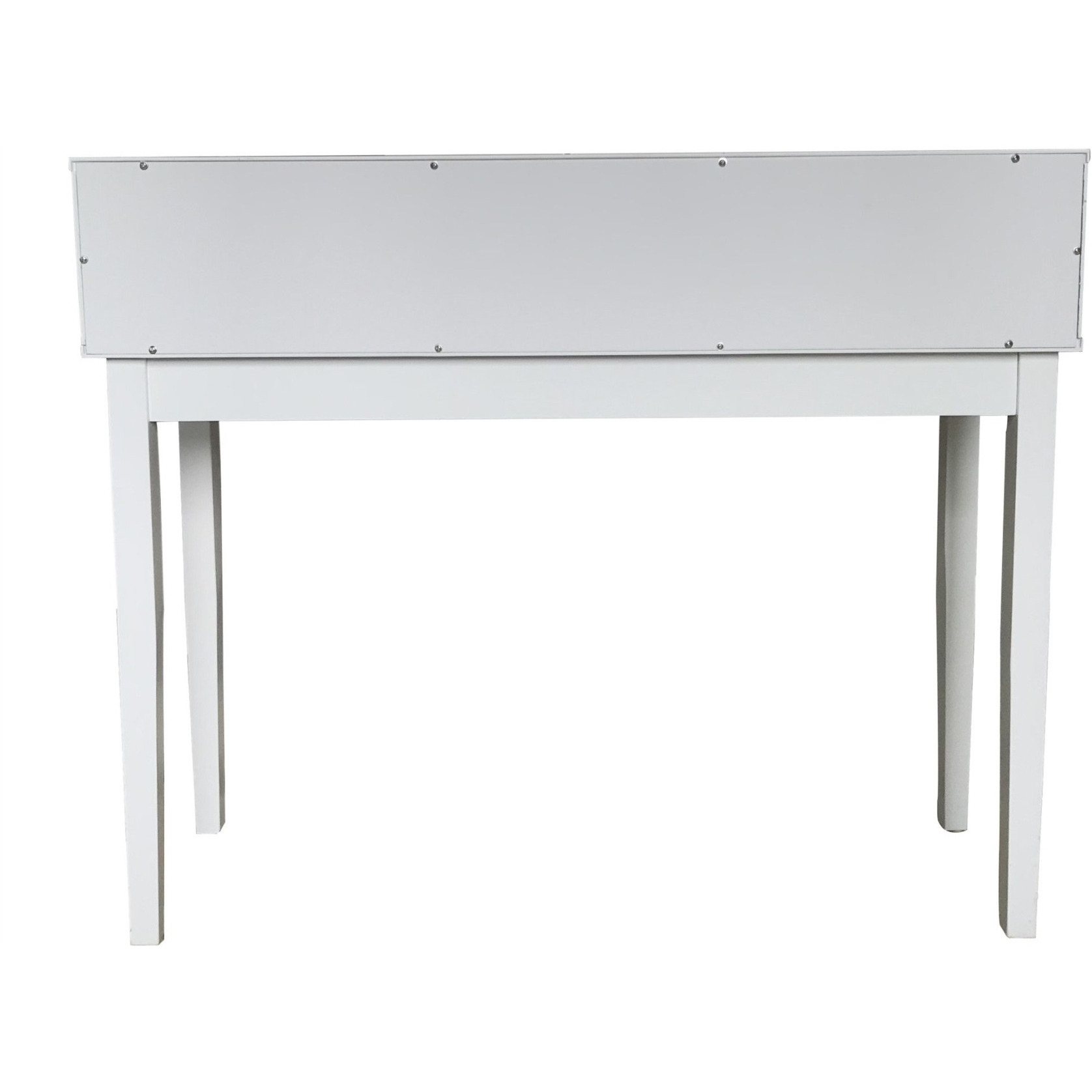 Patrick Entryway Console Sofa Table With 2 Storage Drawers, White Wood, Modern