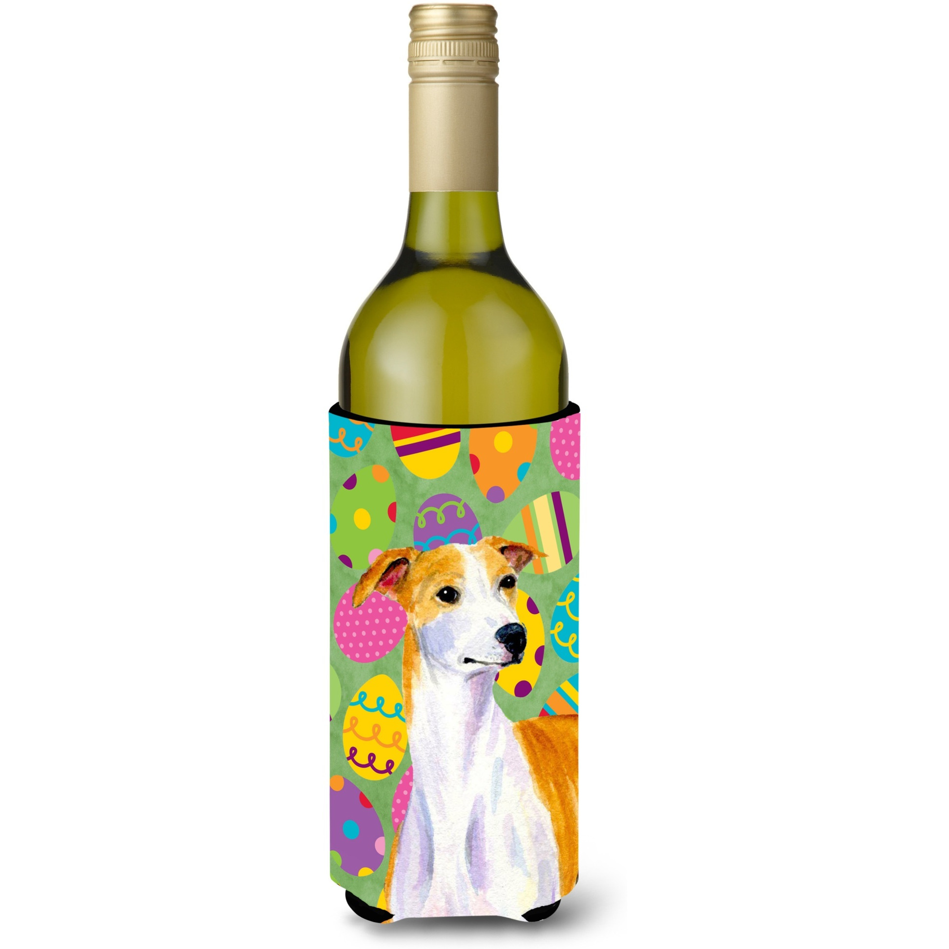 Whippet Easter Eggtravaganza Wine Bottle Beverage Insulator Beverage Insulator Hugger