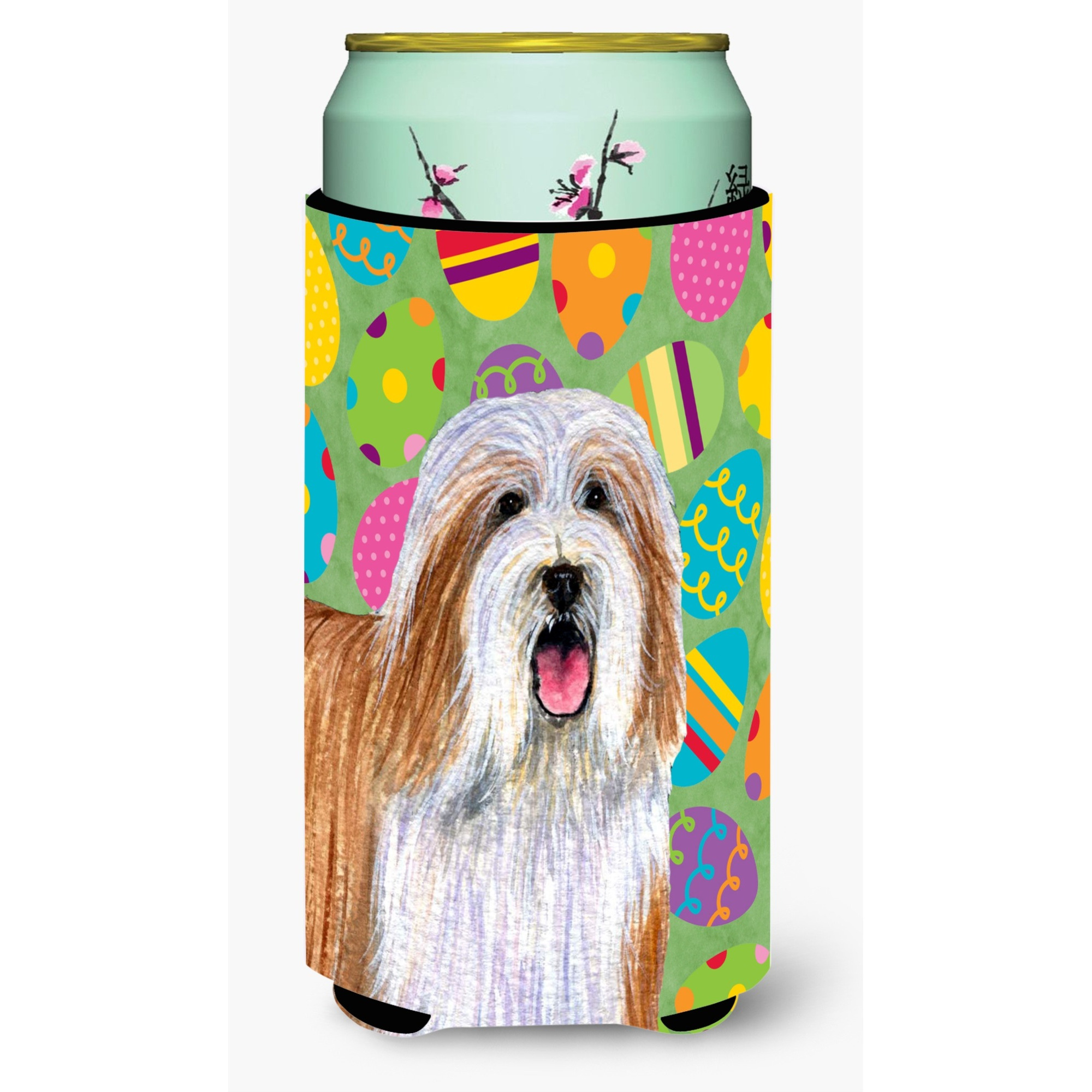 Bearded Collie Easter Eggtravaganza  Tall Boy Beverage Insulator Beverage Insulator Hugger