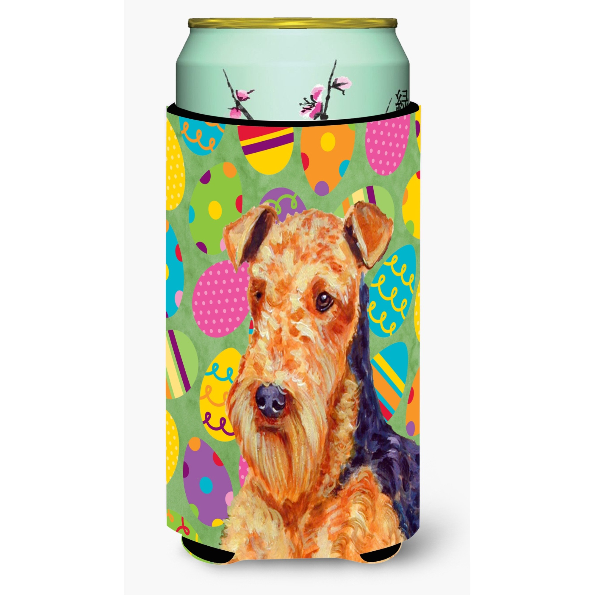 Airedale Easter Eggtravaganza  Tall Boy Beverage Insulator Beverage Insulator Hugger