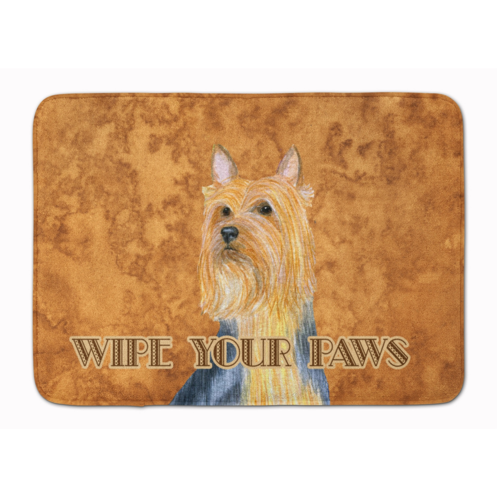 &quotCaroline's Treasures Silky Terrier Wipe your Paws Floor Mat, 19"" x 27"", Multicolor"