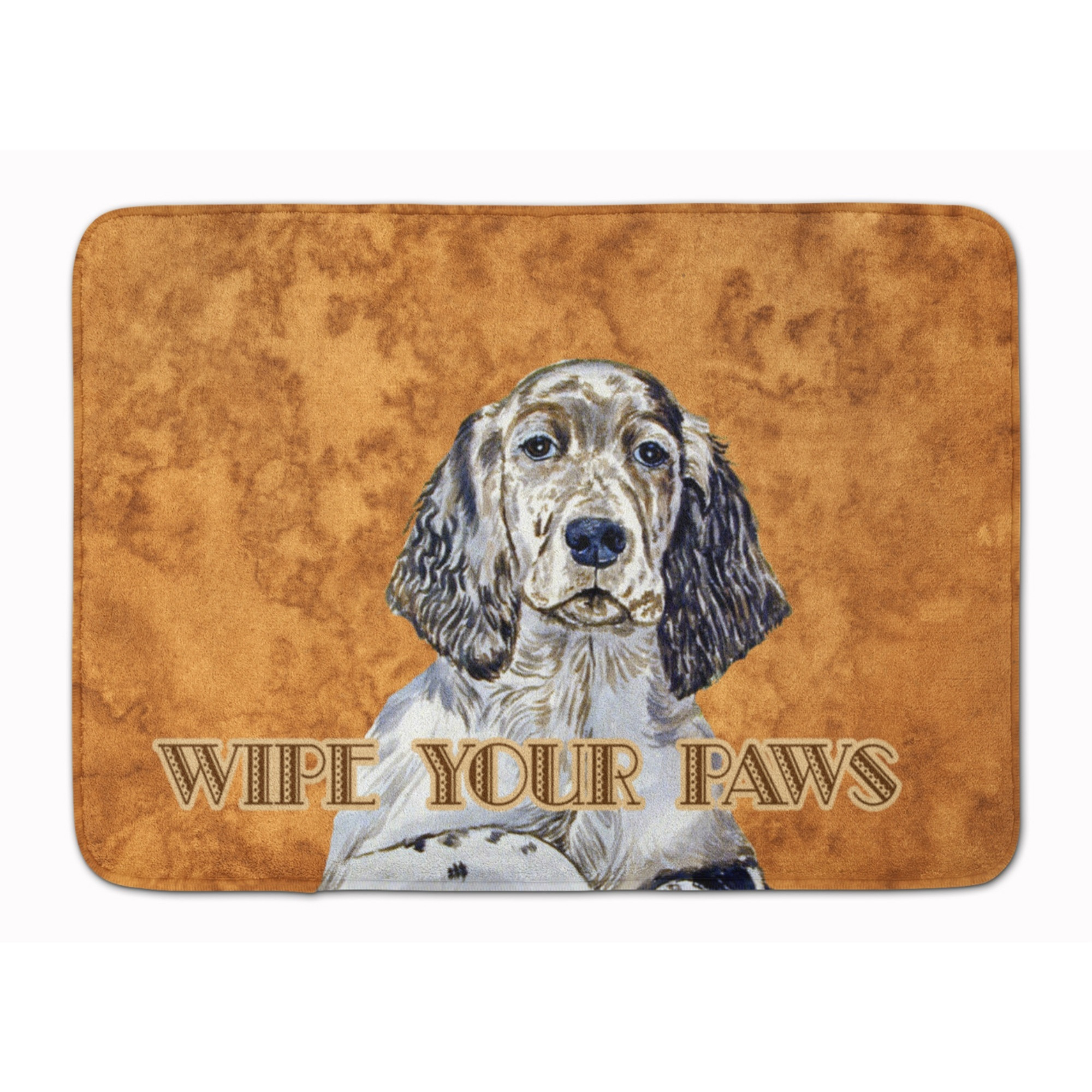 &quotCaroline's Treasures English Setter Wipe your Paws Floor Mat, 19"" x 27"", Multicolor"