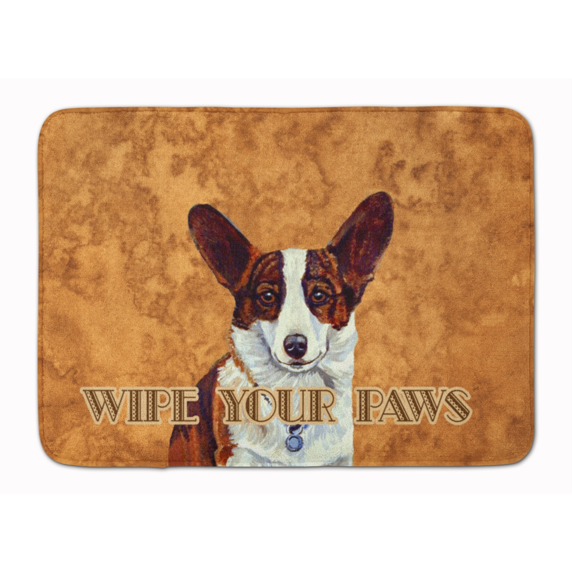 &quotCaroline's Treasures Cardigan Corgi Wipe your Paws Floor Mat, 19"" x 27"", Multicolor"