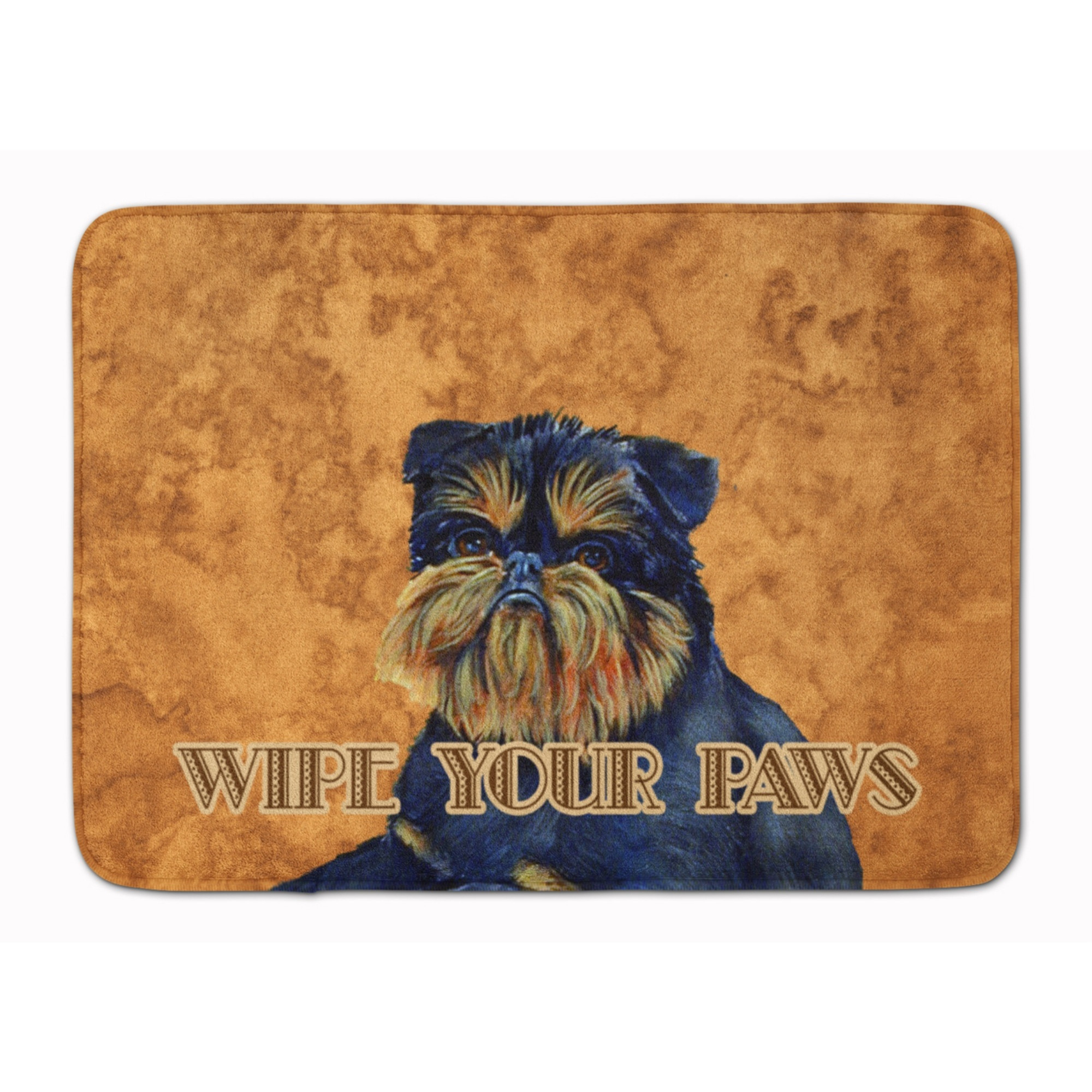 &quotCaroline's Treasures Brussels Griffon Wipe your Paws Floor Mat, 19"" x 27"", Multicolor"