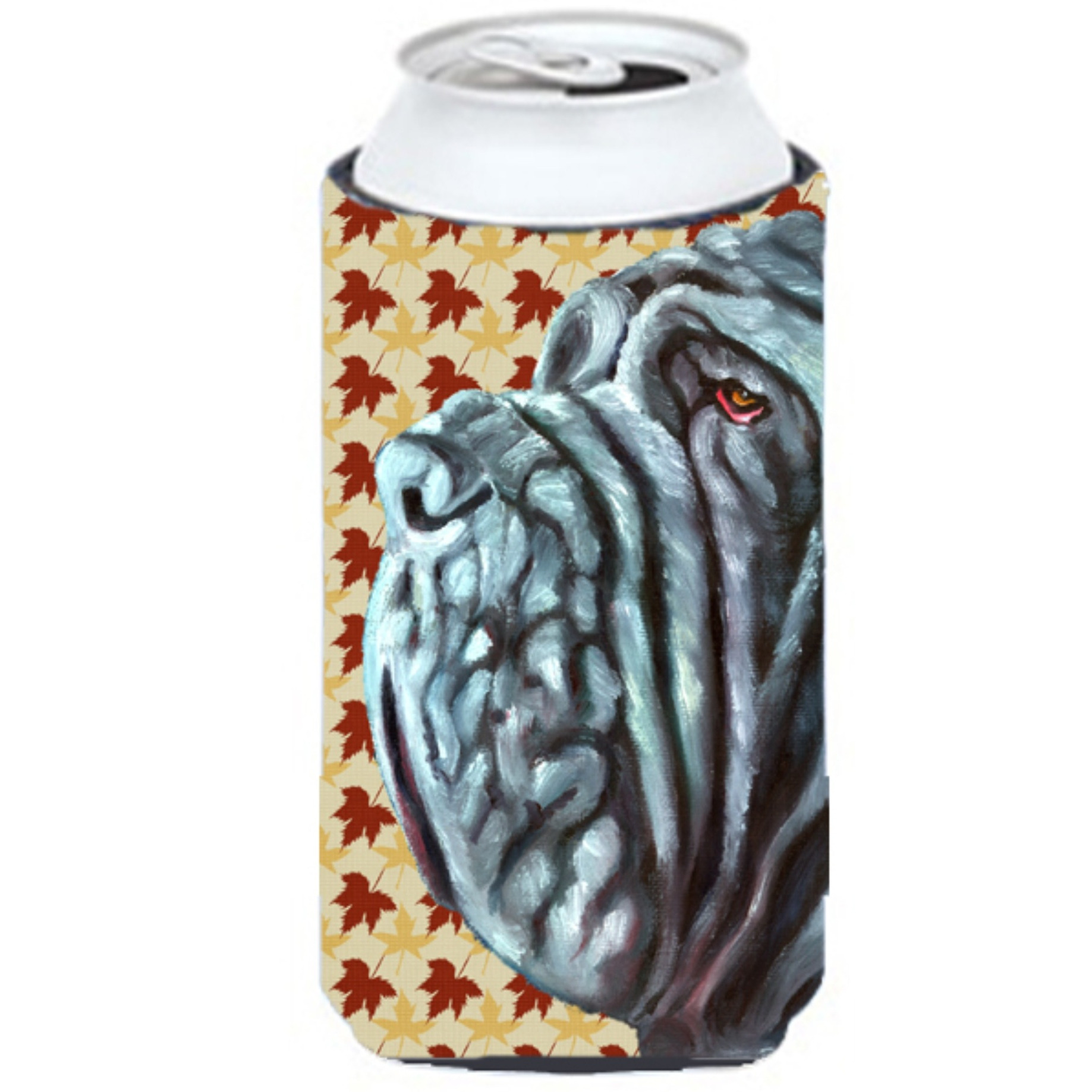 Neapolitan Mastiff Fall Leaves Tall Boy Beverage Insulator Hugger LH9554TBC