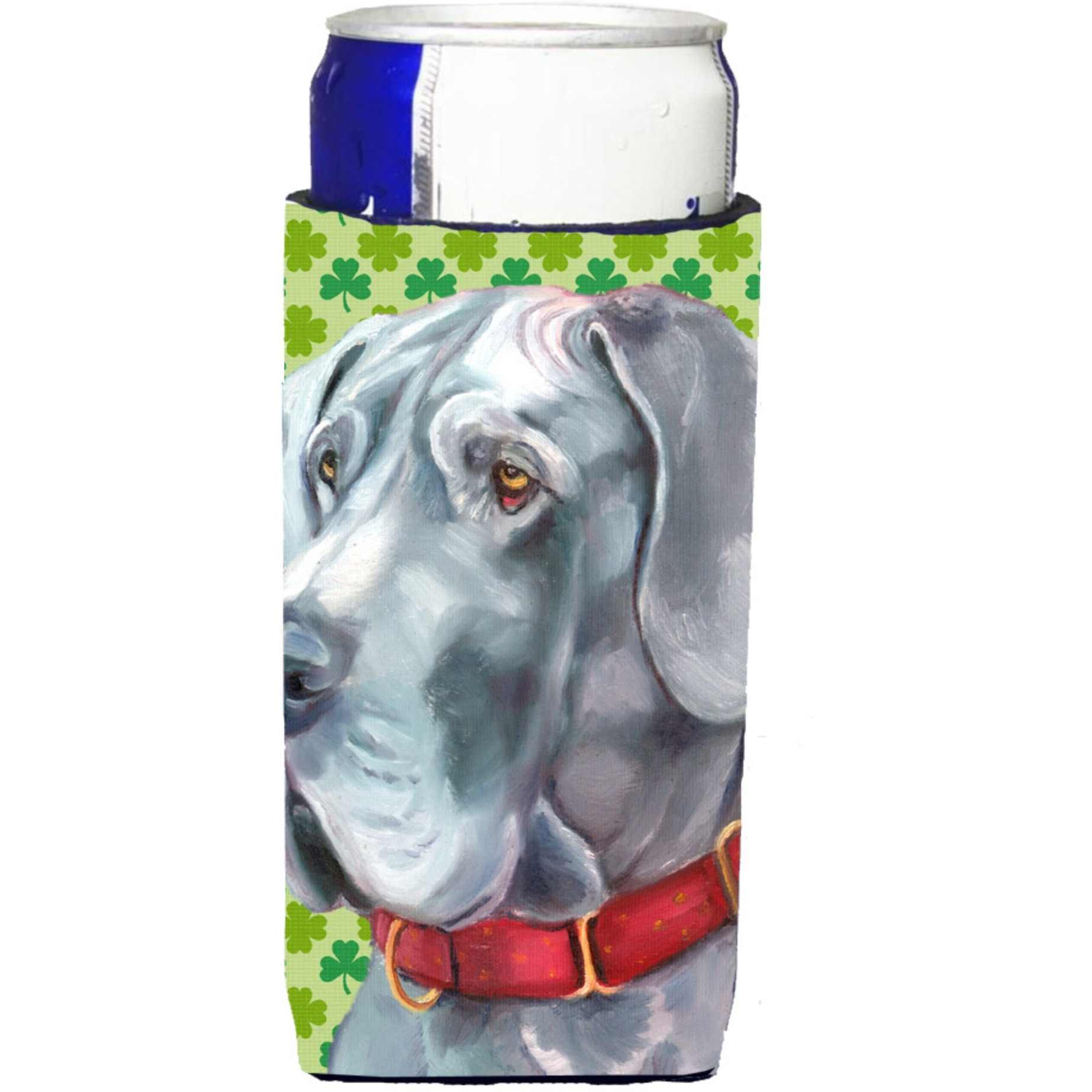 Great Dane St. Patrick's Day Shamrock Ultra Beverage Insulators for slim cans LH9570MUK