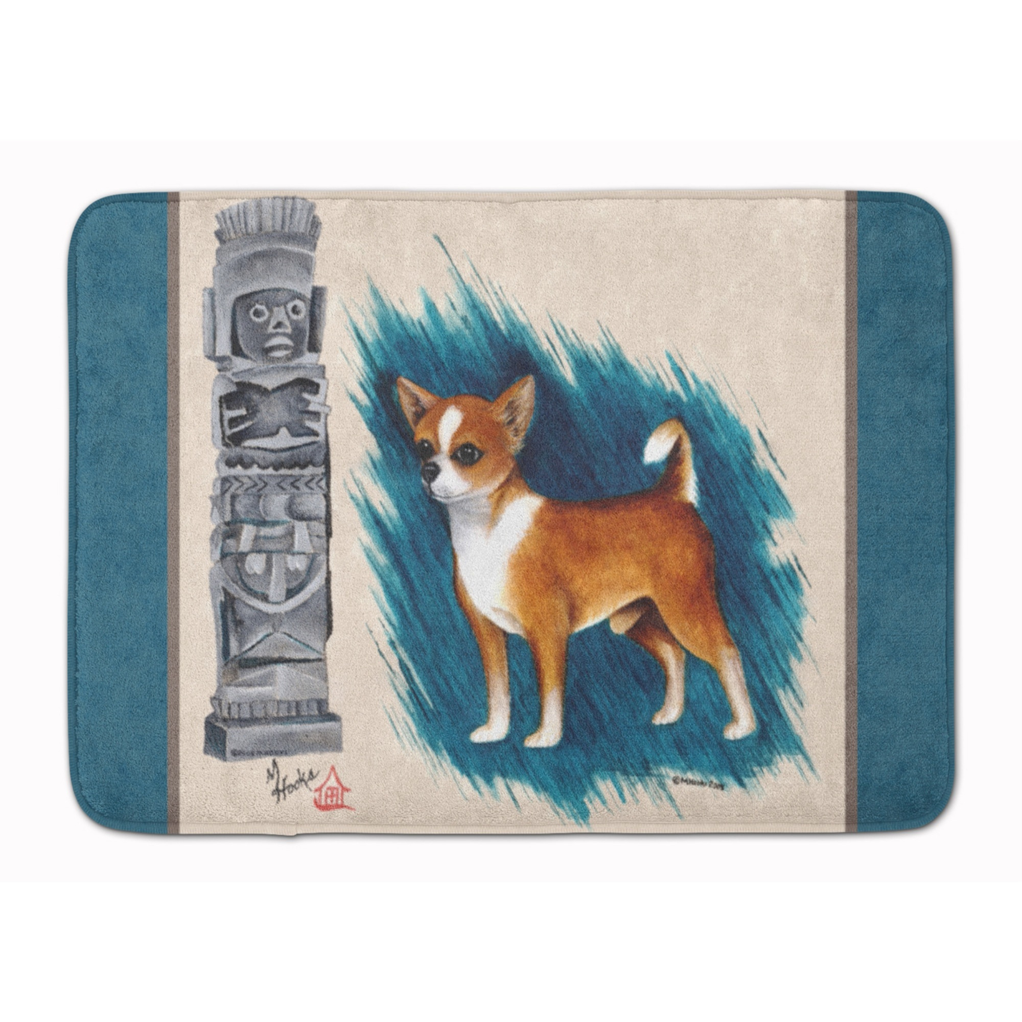 &quotCaroline's Treasures Chihuahua Totem Floor Mat, 19"" x 27"", Multicolor"