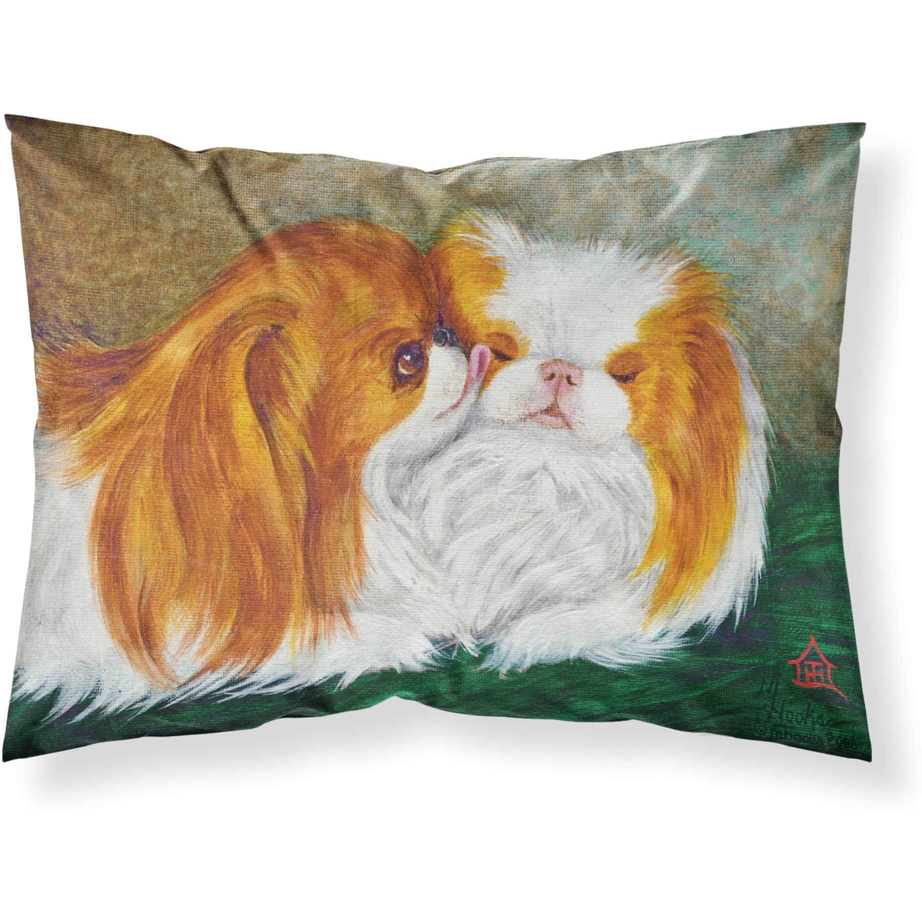 &quotCaroline's Treasures MH1045PILLOWCASE Japanese Chin Best Friends Fabric Standard Pillowcase, Large, Multicolor"