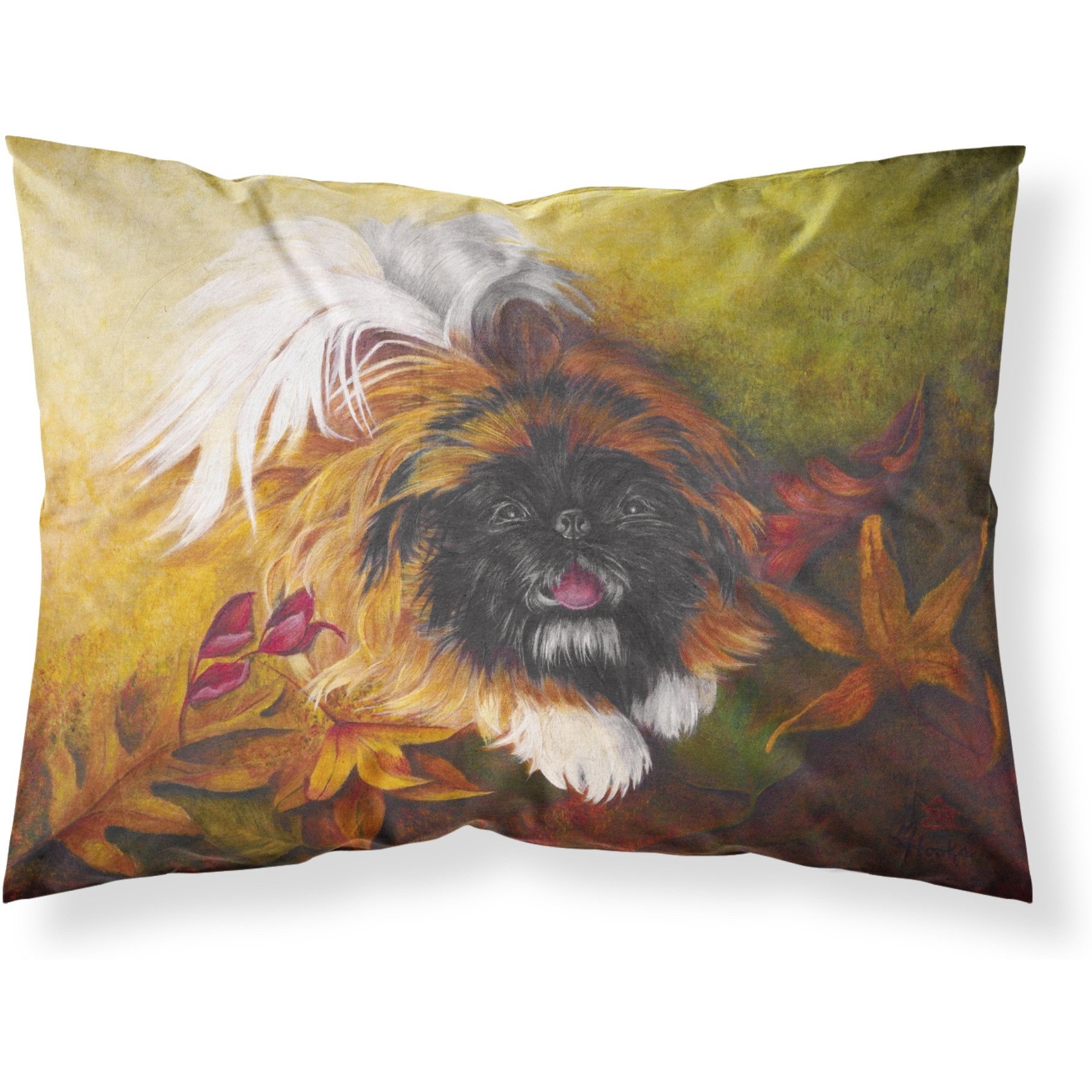 &quotCaroline's Treasures MH1046PILLOWCASE Pekingese Boogie Fabric Standard Pillowcase, Large, Multicolor"