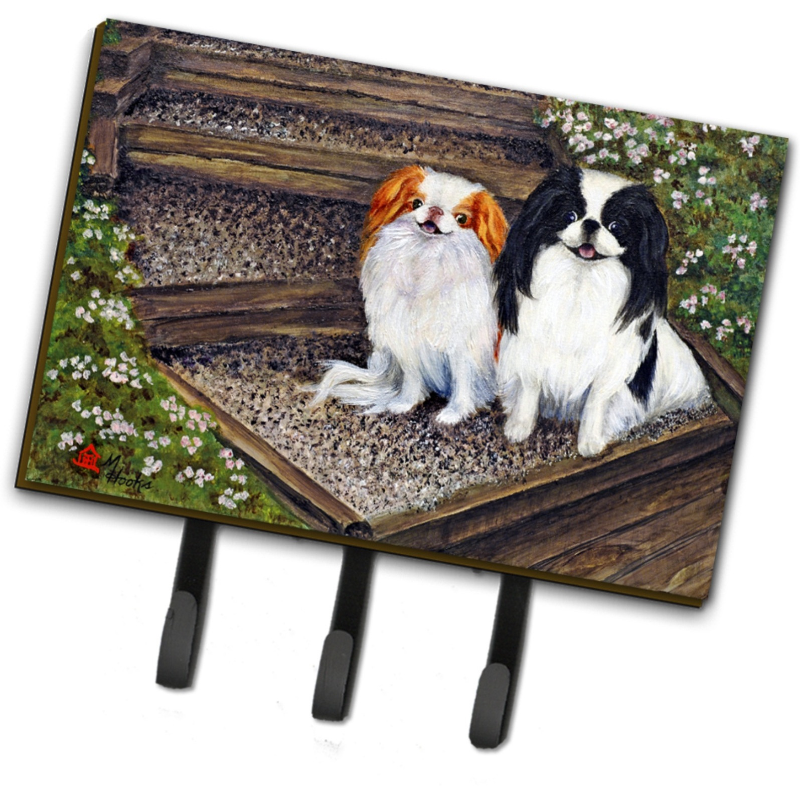 &quotCaroline's Treasures MH1047TH68 Japanese Chin Daddy's Girls Leash or Key Holder, Large, Multicolor"