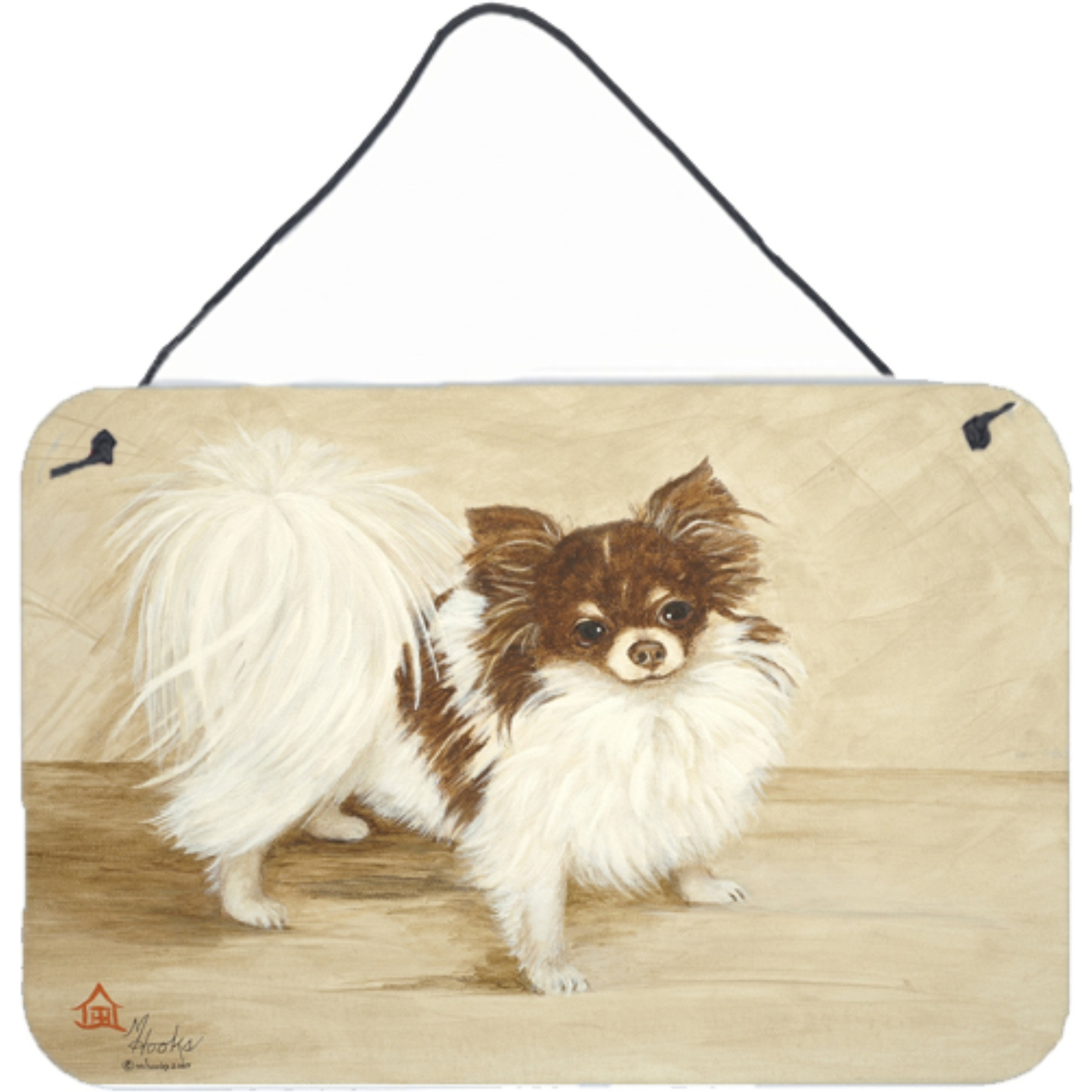 &quotCaroline's Treasures MH1051DS812 Chihuahua Favorite Flavors Wall or Door Hanging Prints, 8 x 12"", Multicolor"