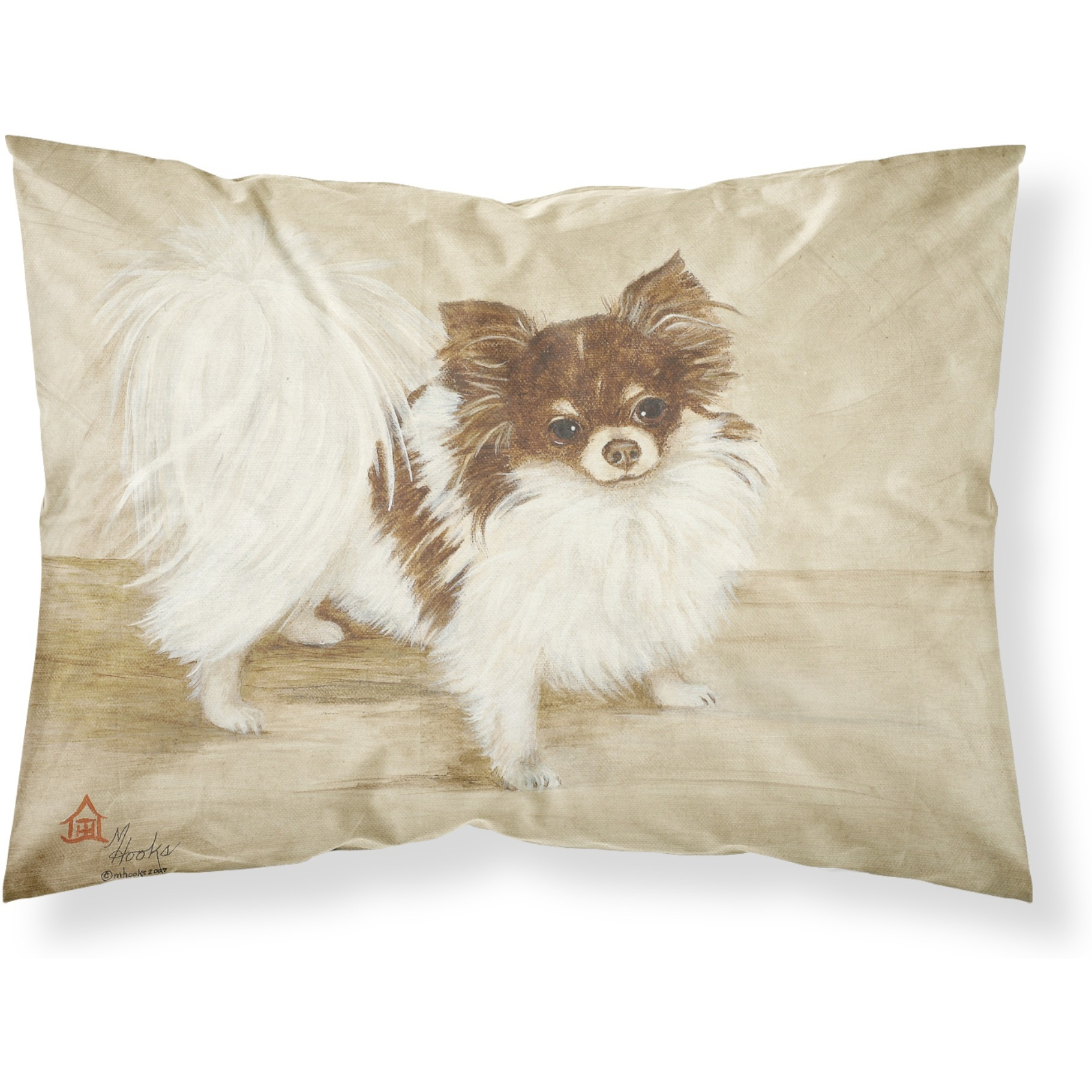 &quotCaroline's Treasures MH1051PILLOWCASE Chihuahua Favorite Flavors Fabric Standard Pillowcase, Large, Multicolor"