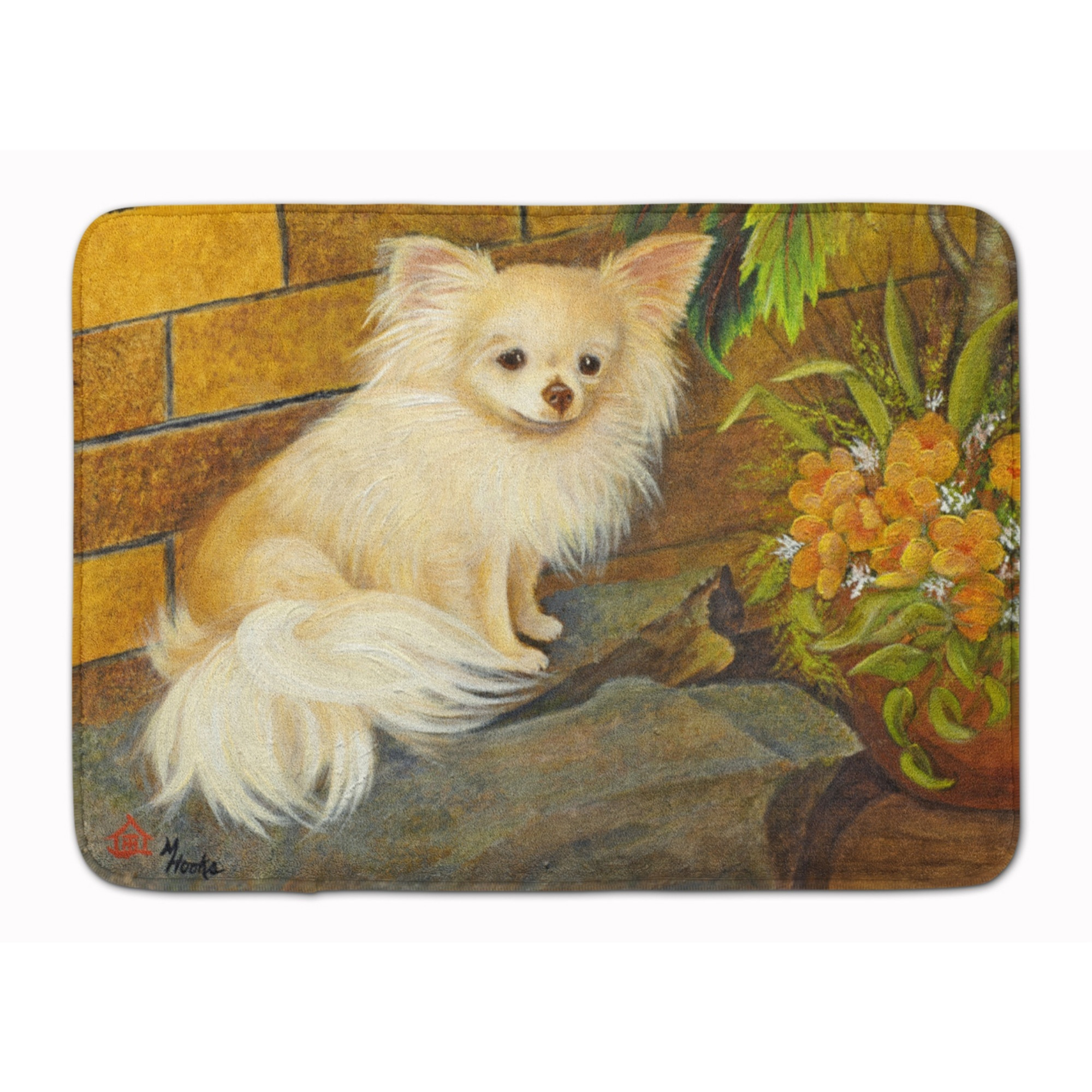&quotCaroline's Treasures Chihuahua Just Basking Floor Mat, 19"" x 27"", Multicolor"