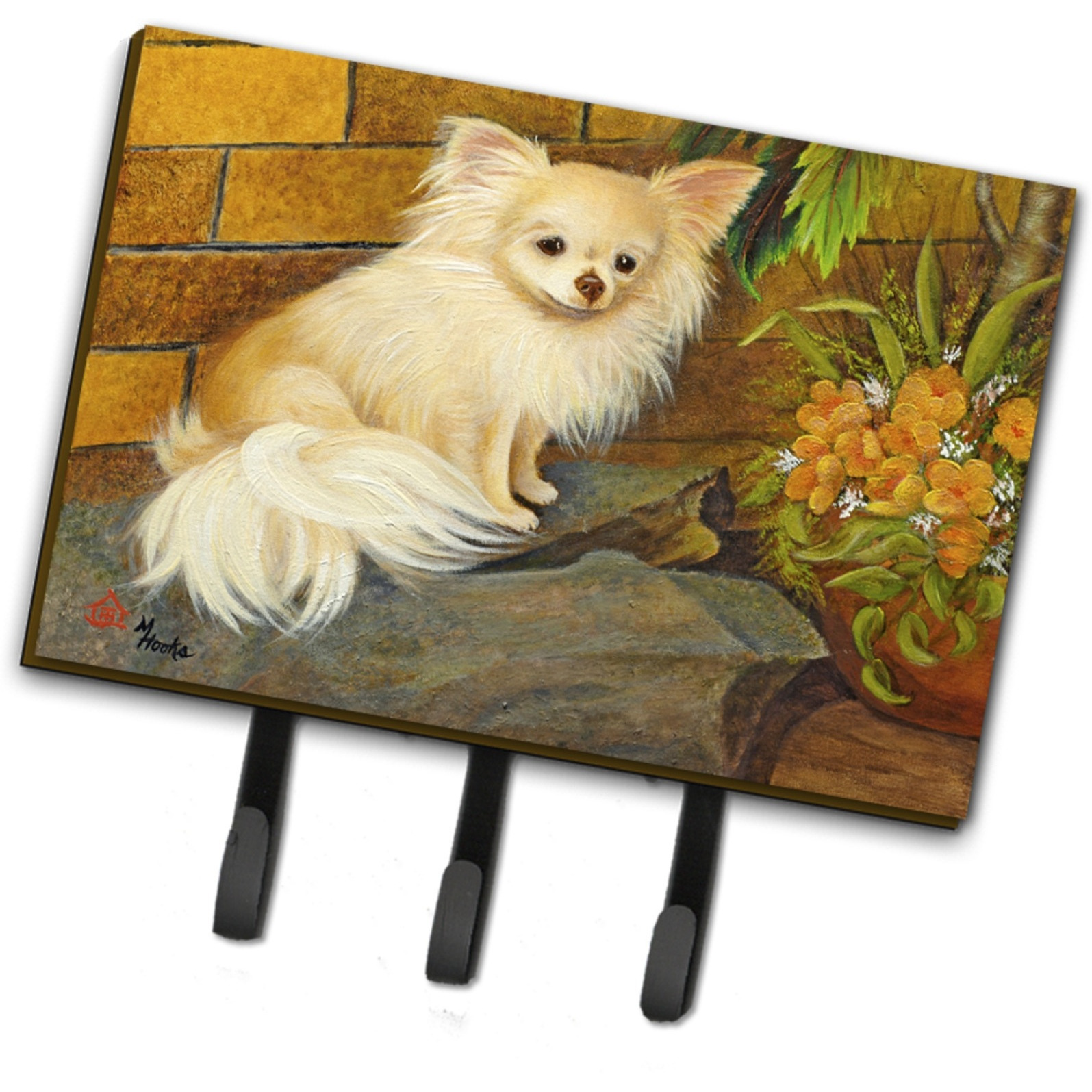 &quotCaroline's Treasures MH1053TH68 Chihuahua Just Basking Leash or Key Holder, Large, Multicolor"