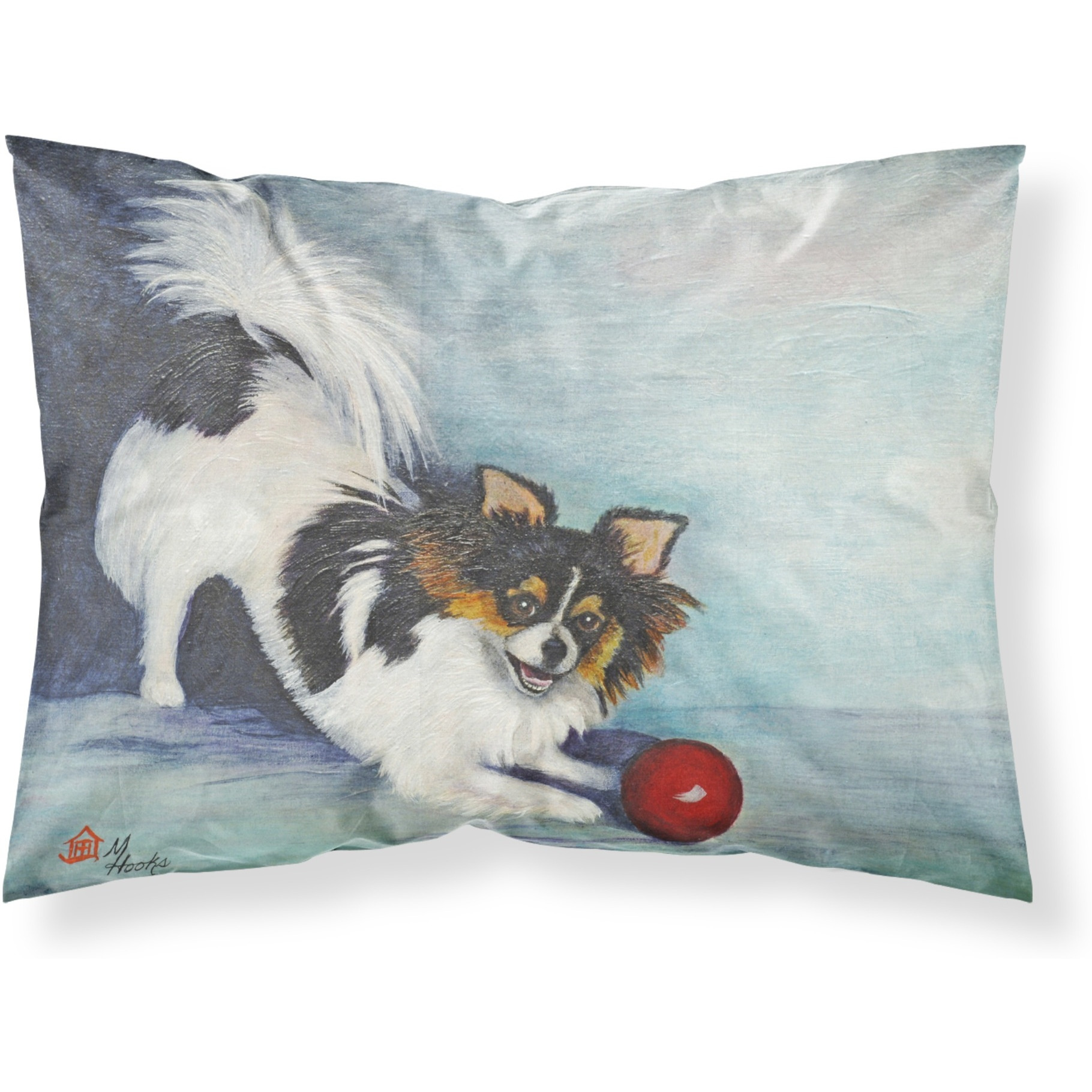 &quotCaroline's Treasures MH1054PILLOWCASE Chihuahua Play Ball Fabric Standard Pillowcase, Large, Multicolor"