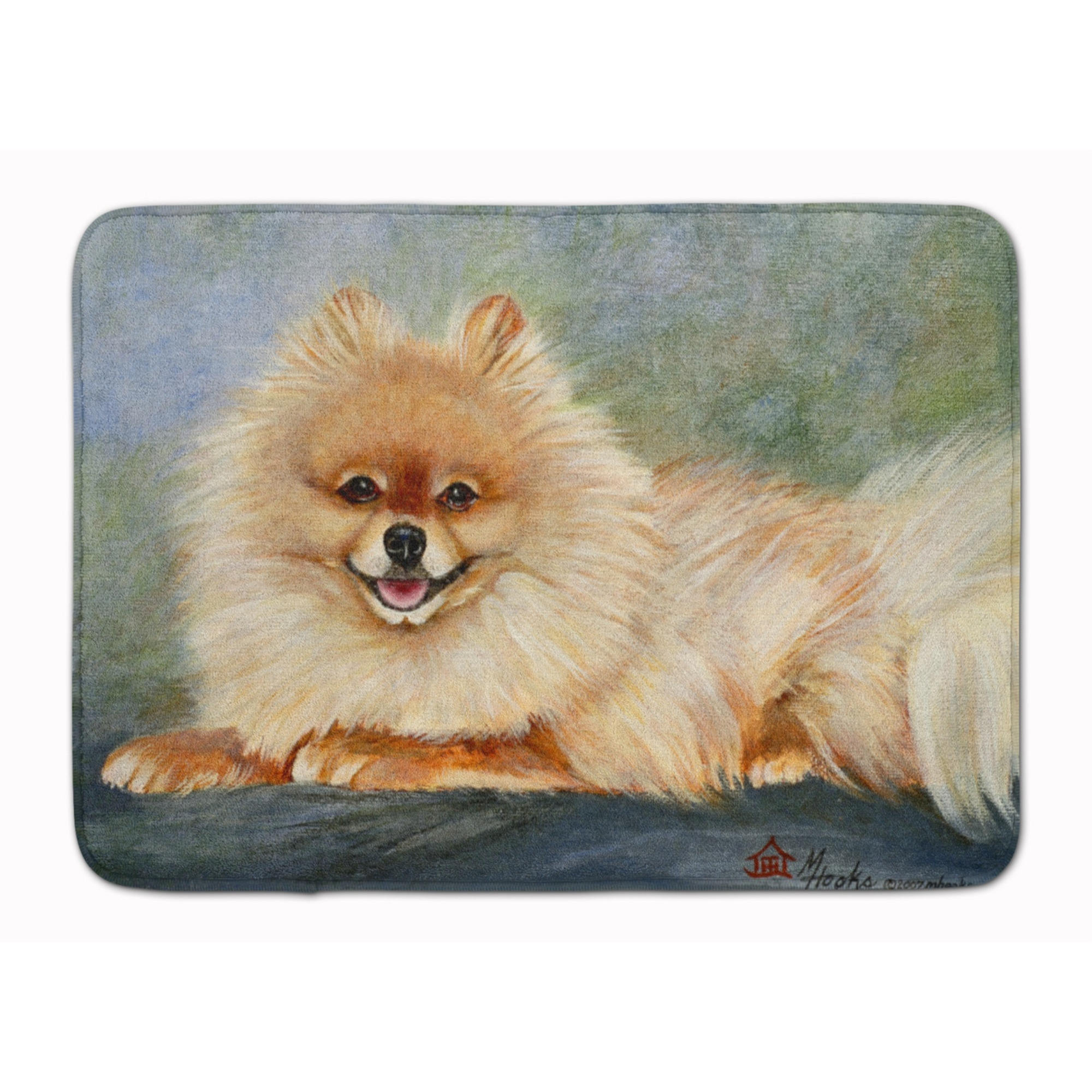 &quotCaroline's Treasures Pomeranian Full Body Floor Mat, 19"" x 27"", Multicolor"