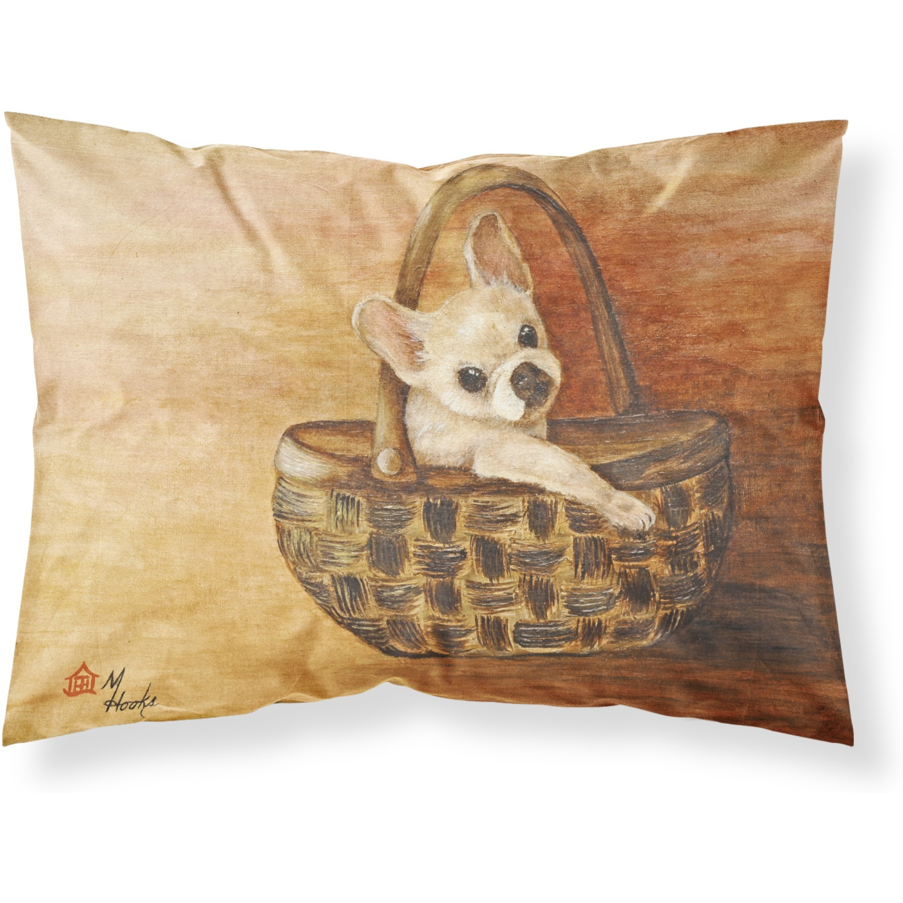 &quotCaroline's Treasures MH1063PILLOWCASE French Bulldog Take Me Too Fabric Standard Pillowcase, Large, Multicolor"