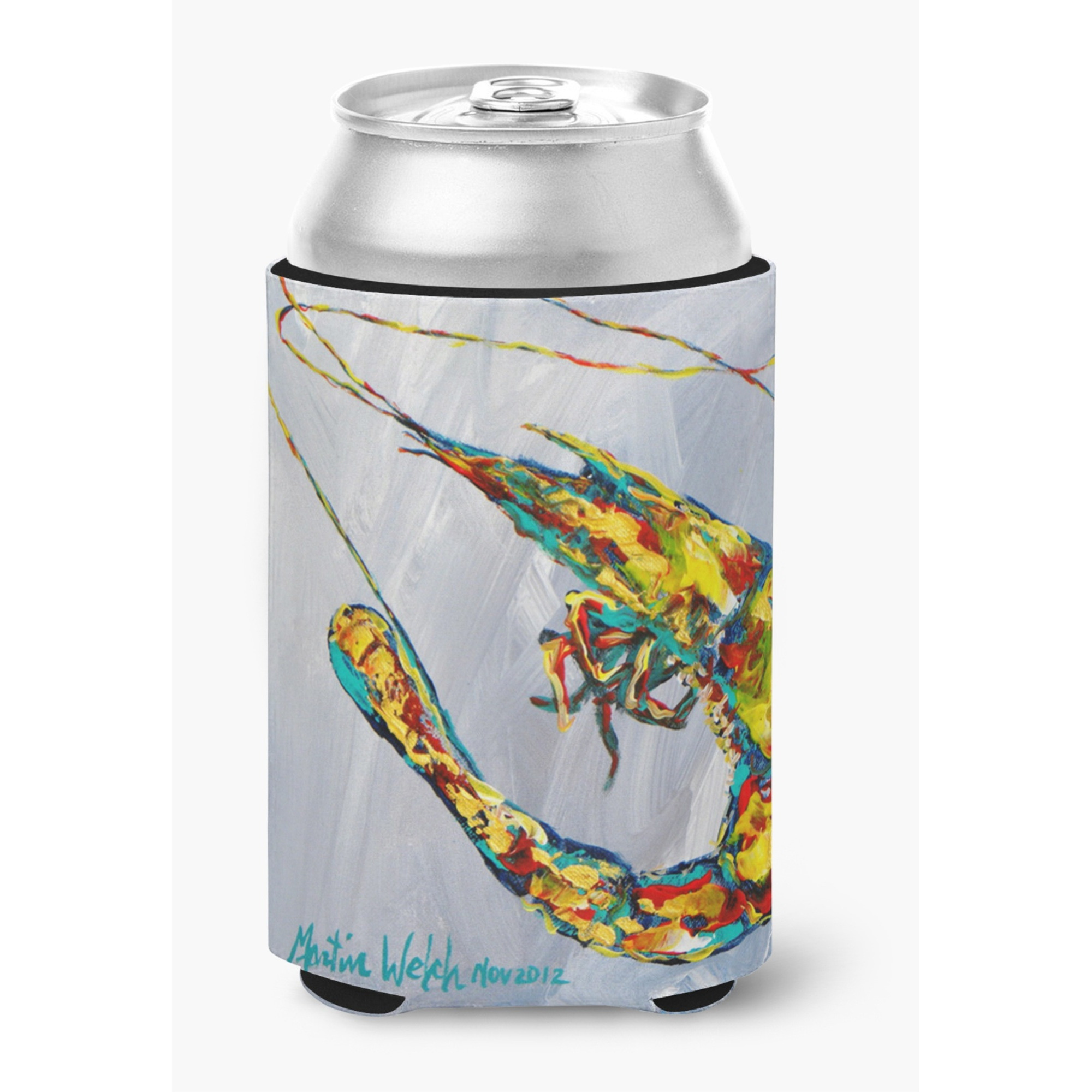 Shrimp Iced Shrimp Can or Bottle Beverage Insulator Hugger