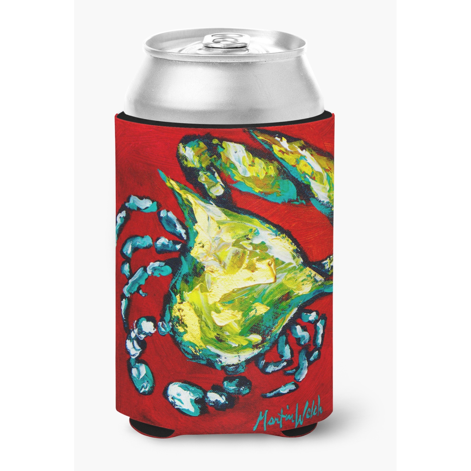 Shrimp Right Direction Can or Bottle Beverage Insulator Hugger