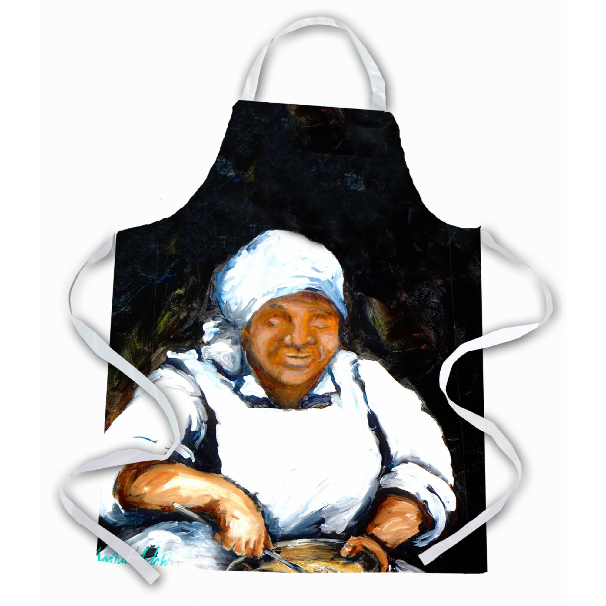 &quotCaroline's Treasures MW1087APRON Hot Water Cornbread Apron, Large, Multicolor"