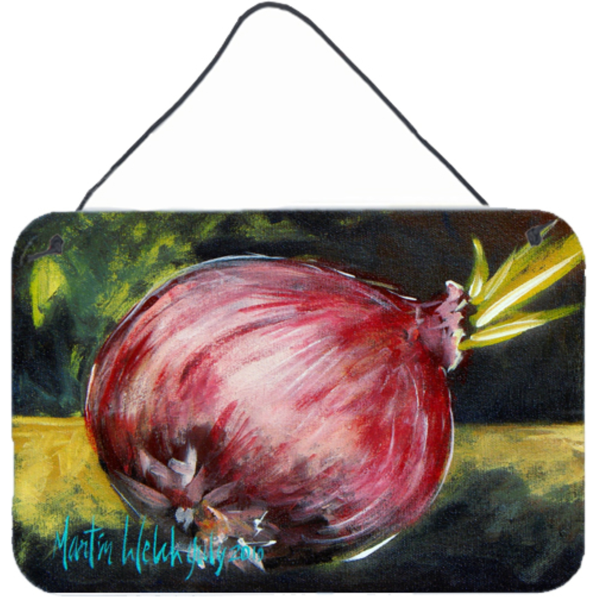 &quotCaroline's Treasures Vegetables-Onion One-Yun Aluminum Metal Wall or Door Hanging Prints, 8 x 12"""