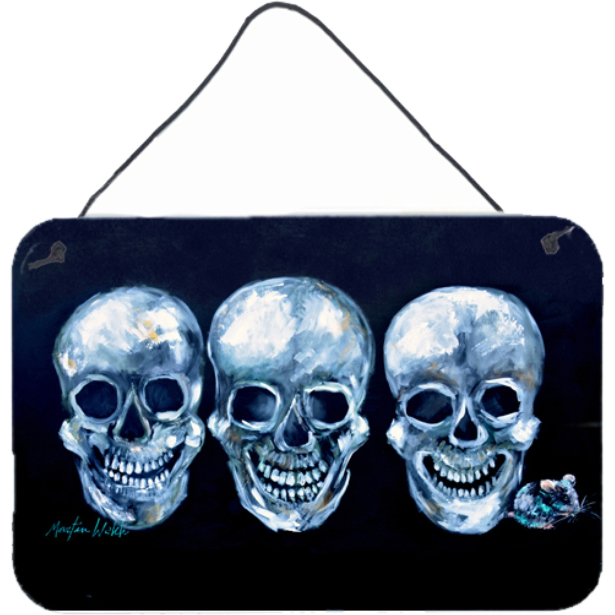 &quotCaroline's Treasures Ekk a Meece Aluminum Metal Wall or Door Hanging Prints, 8 x 12"""