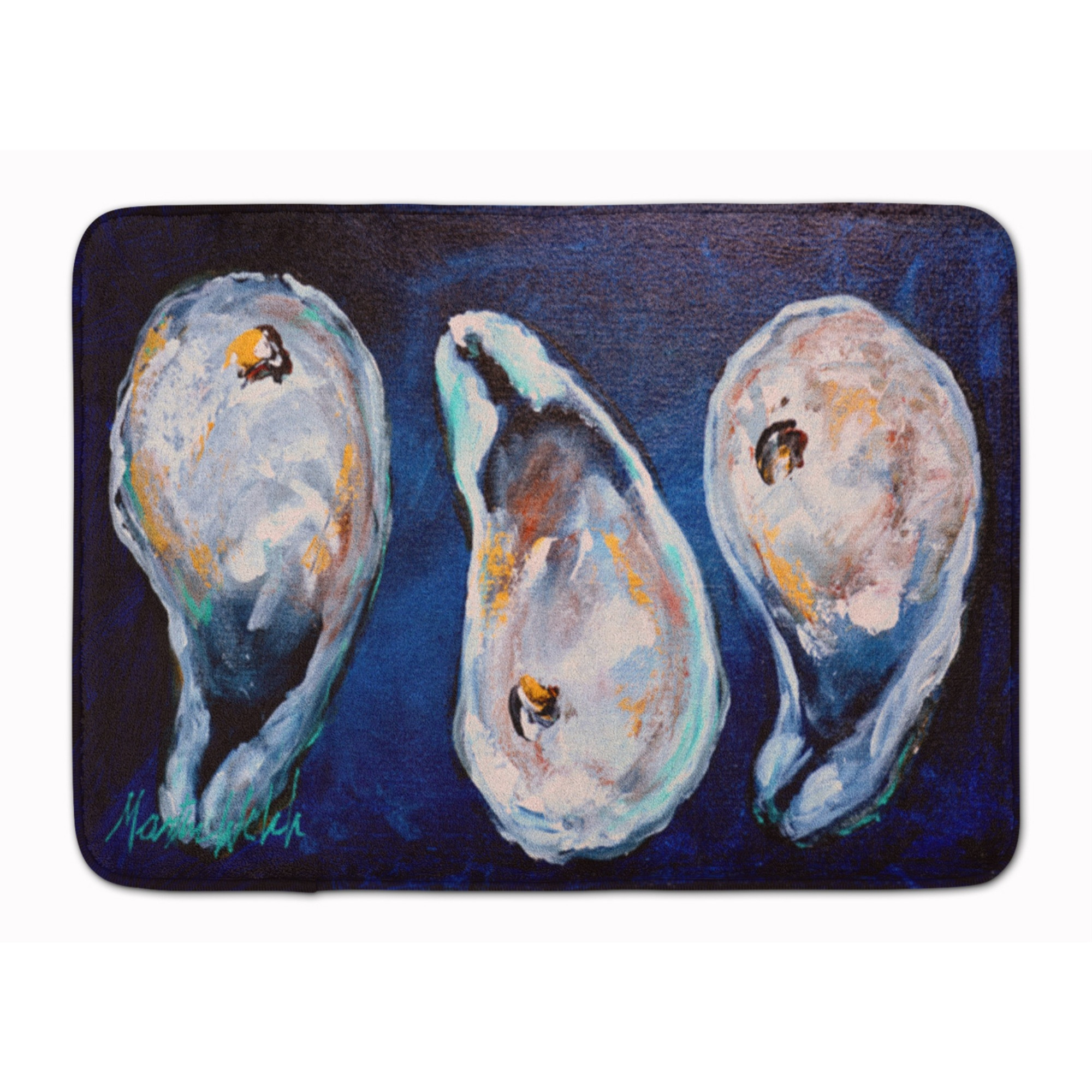 &quotCaroline's Treasures Oysters Give Me More Floor Mat, 19"" x 27"", Multicolor"