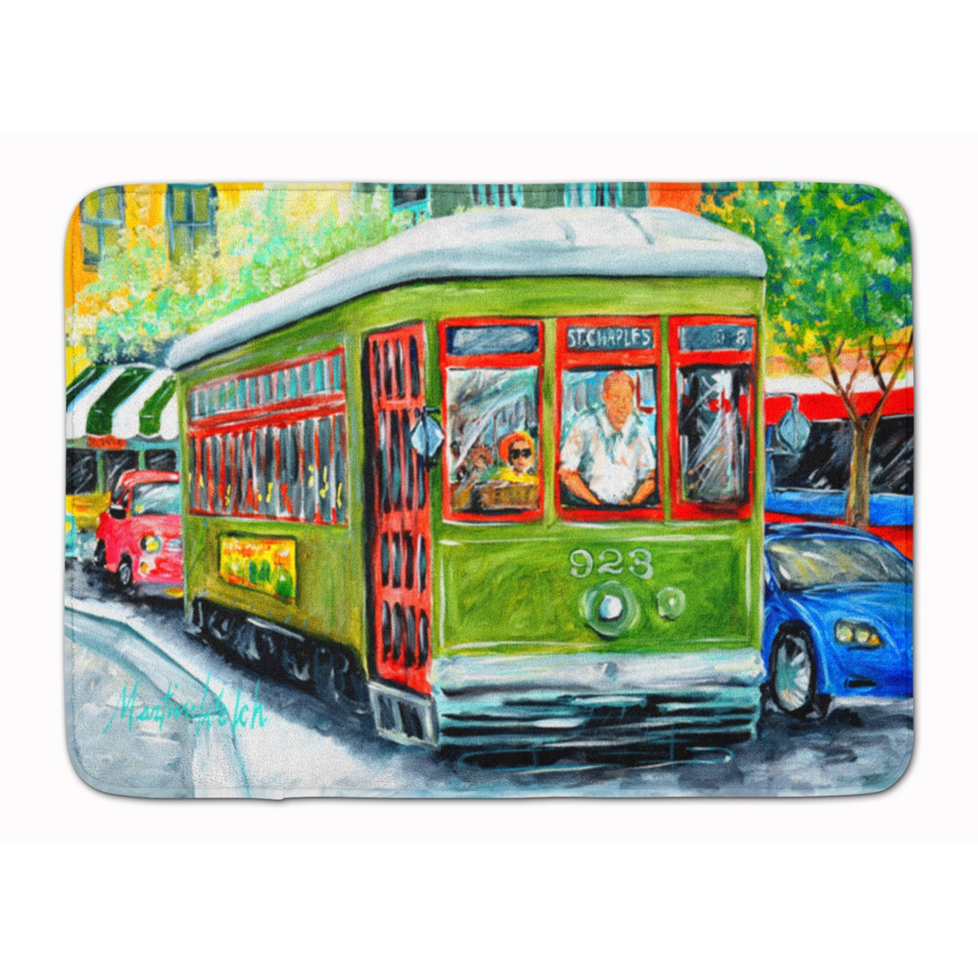 &quotCaroline's Treasures Street Car Floor Mat, 19"" x 27"", Multicolor"