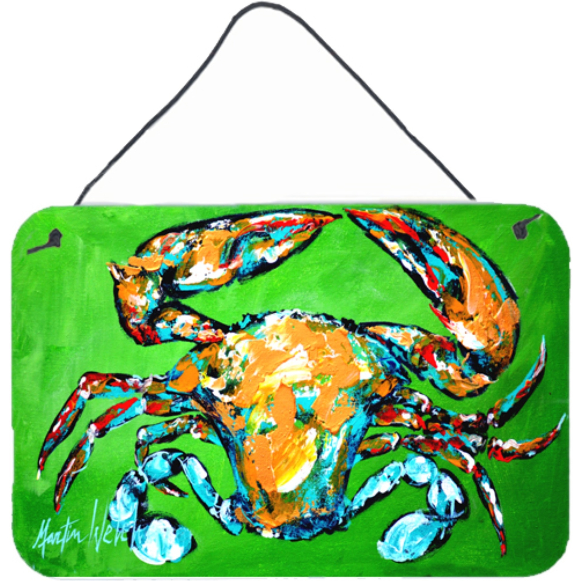 &quotCaroline's Treasures Wide Load Crab Aluminum Metal Wall or Door Hanging Prints, 8 x 12"""