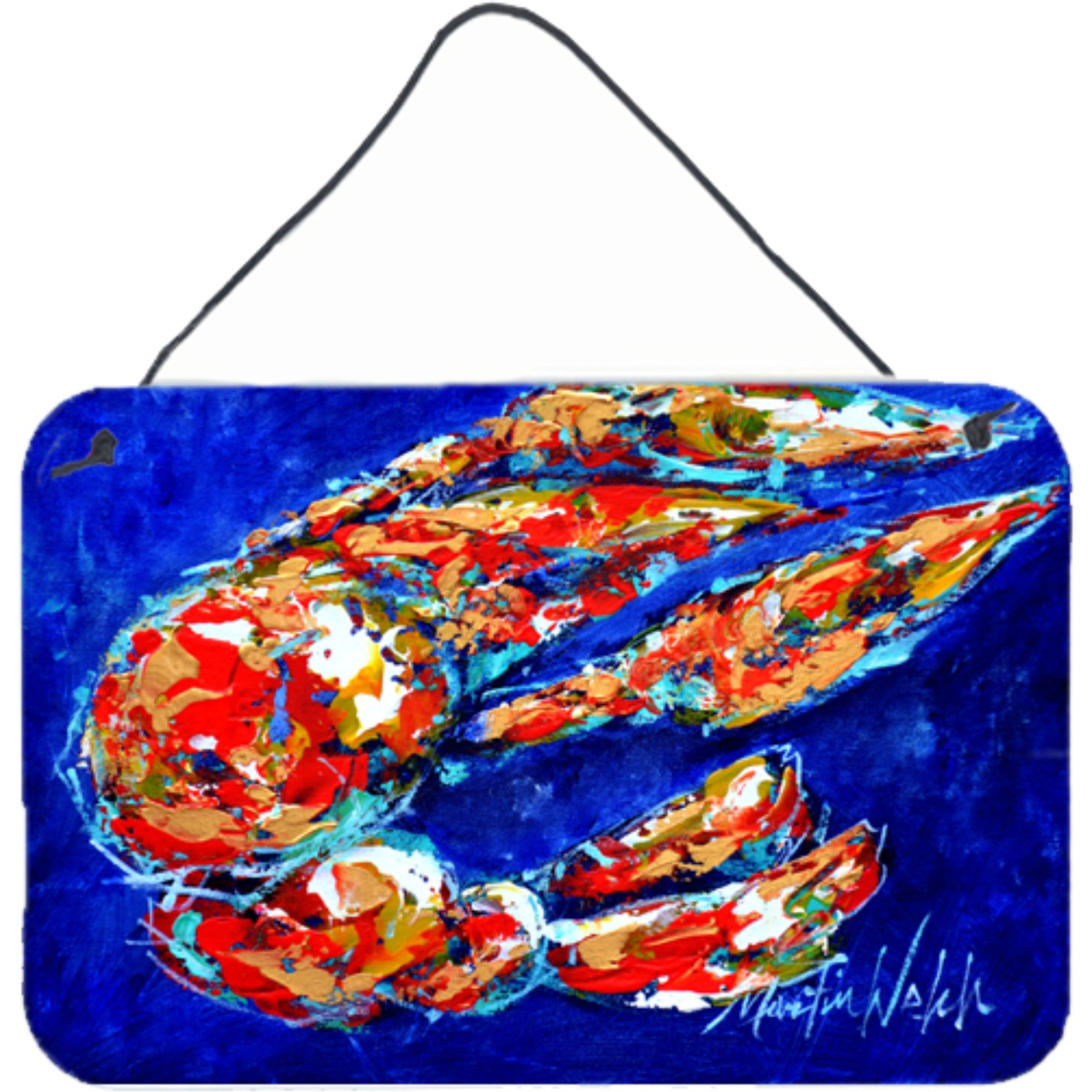 &quotCaroline's Treasures Craw Momma Crawfish Aluminum Metal Wall or Door Hanging Prints, 8 x 12"""