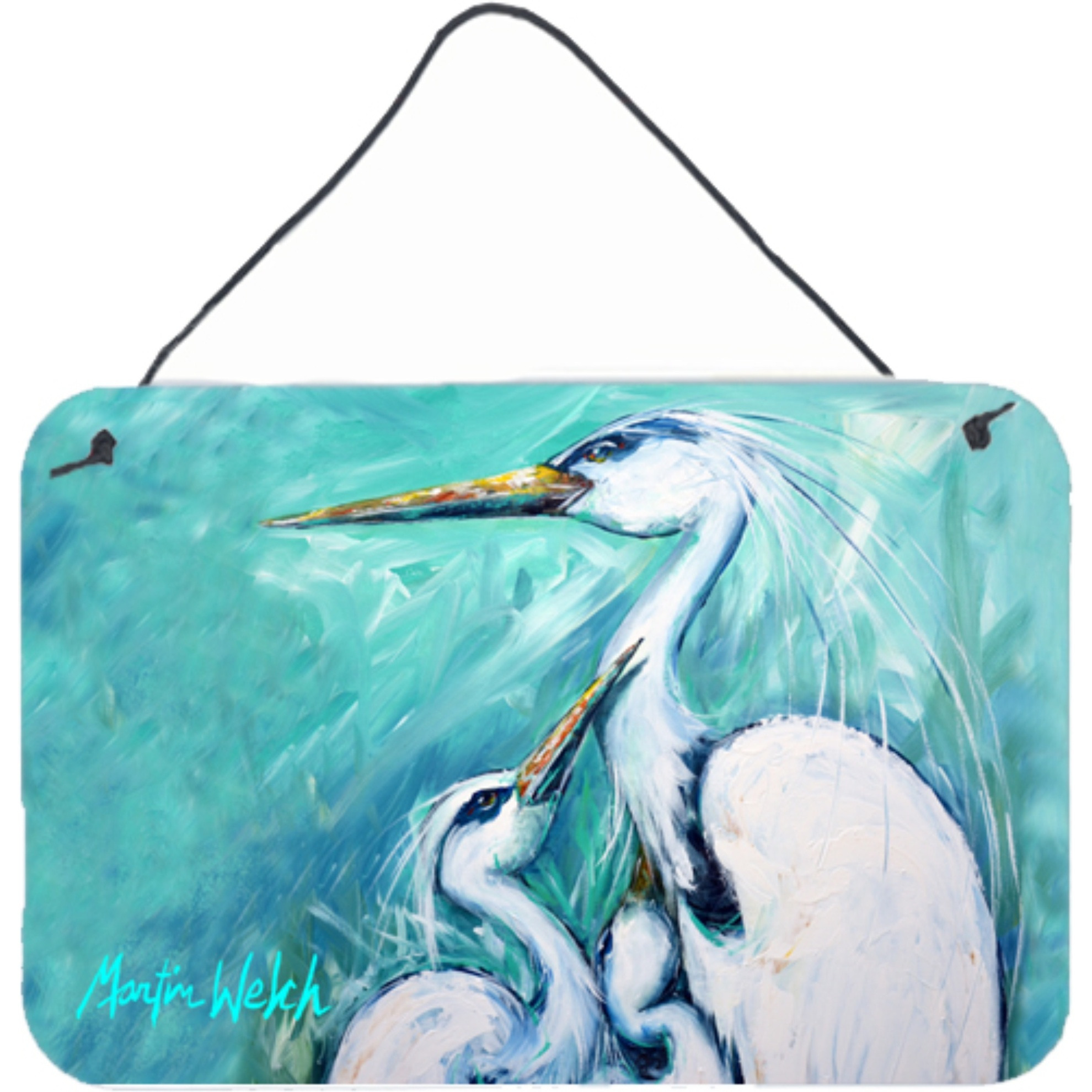 &quotCaroline's Treasures Mother's Love White Crane Wall or Door Hanging Prints Mw1159Ds812, 8 x 12"""
